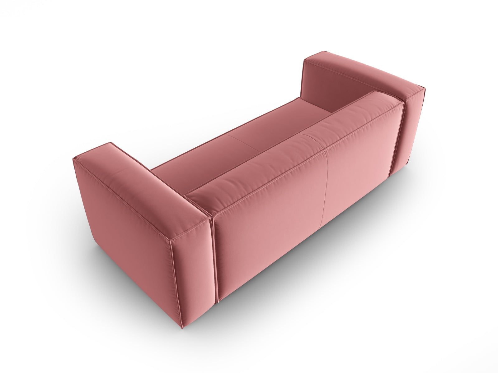 Mackay Velour Sofa 3 Sitzer in Flamingo präsentiert im Onlineshop von KAQTU Design AG. 3er Sofa ist von Cosmopolitan Design