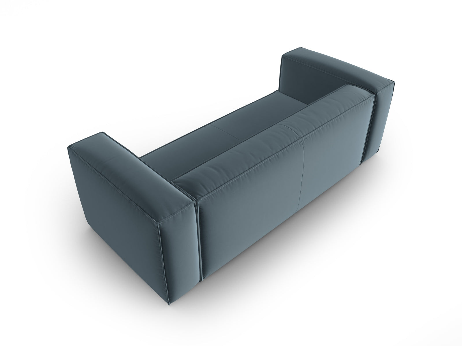 Mackay Velour Sofa 3 Sitzer in Pastel Blue präsentiert im Onlineshop von KAQTU Design AG. 3er Sofa ist von Cosmopolitan Design