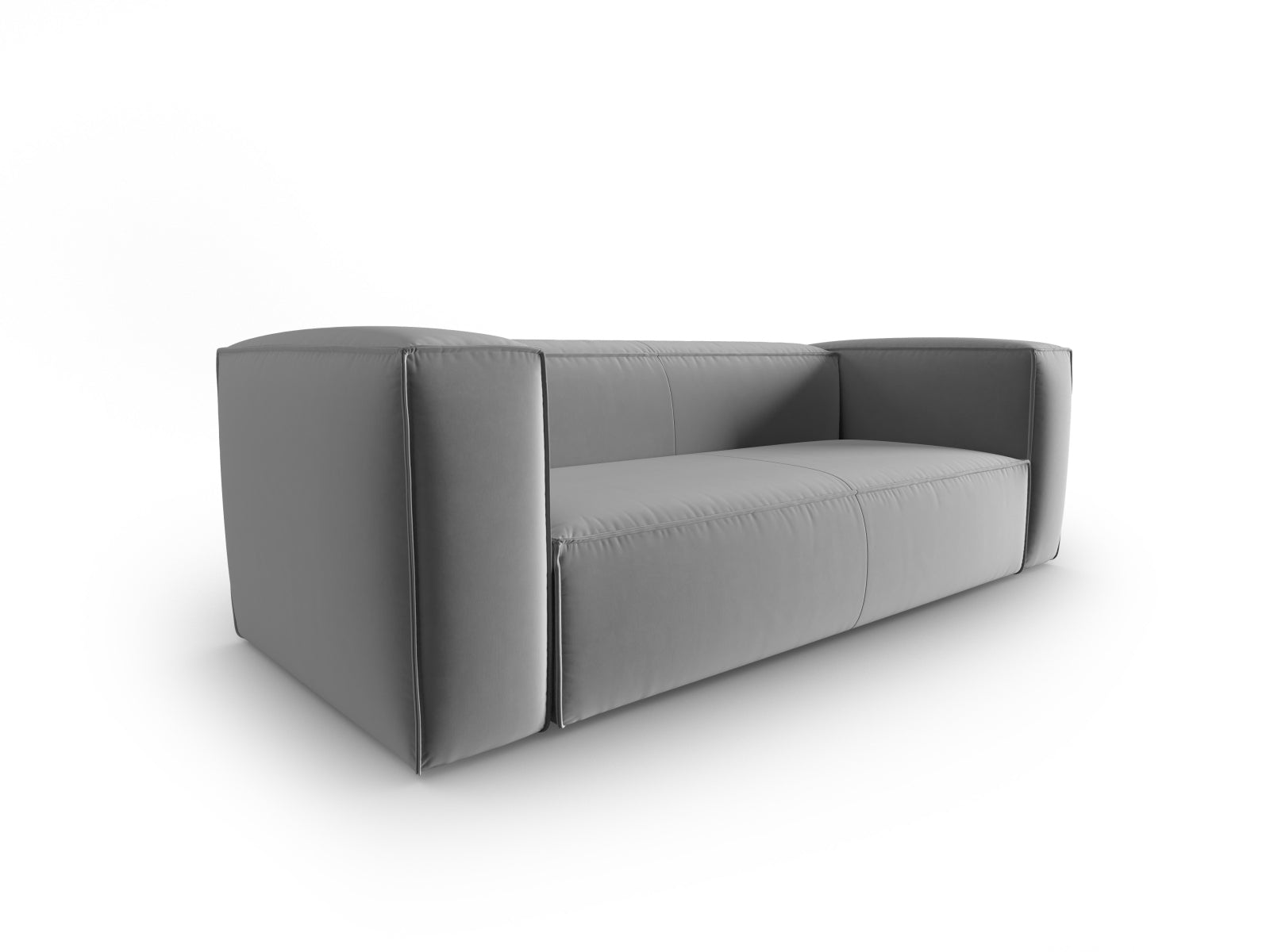 Mackay Velour Sofa 3 Sitzer in Light Grey präsentiert im Onlineshop von KAQTU Design AG. 3er Sofa ist von Cosmopolitan Design
