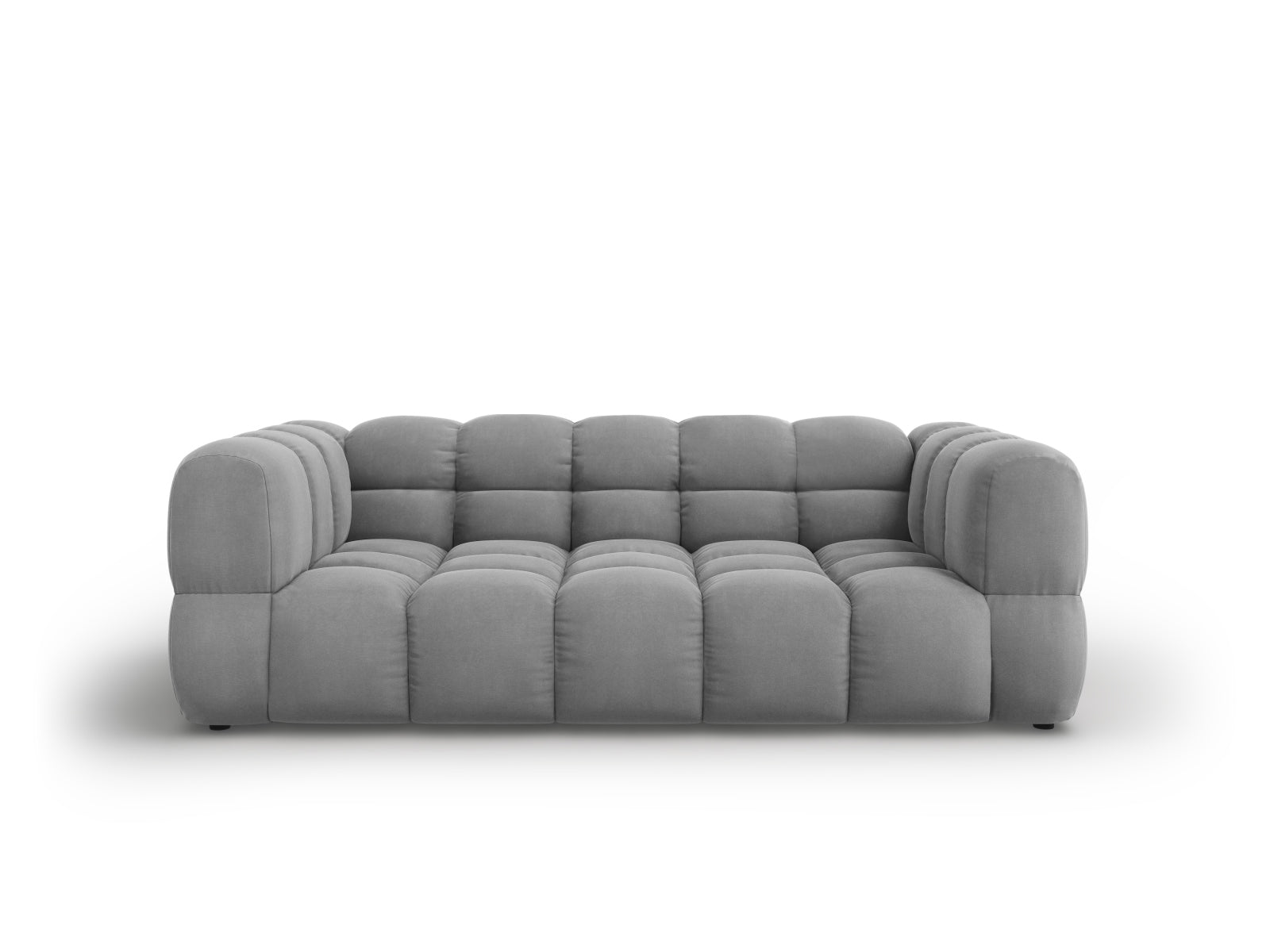 Sky Velour Sofa 3 Sitzer 102cm in Light Grey-Casino präsentiert im Onlineshop von KAQTU Design AG. 3er Sofa ist von Cosmopolitan Design
