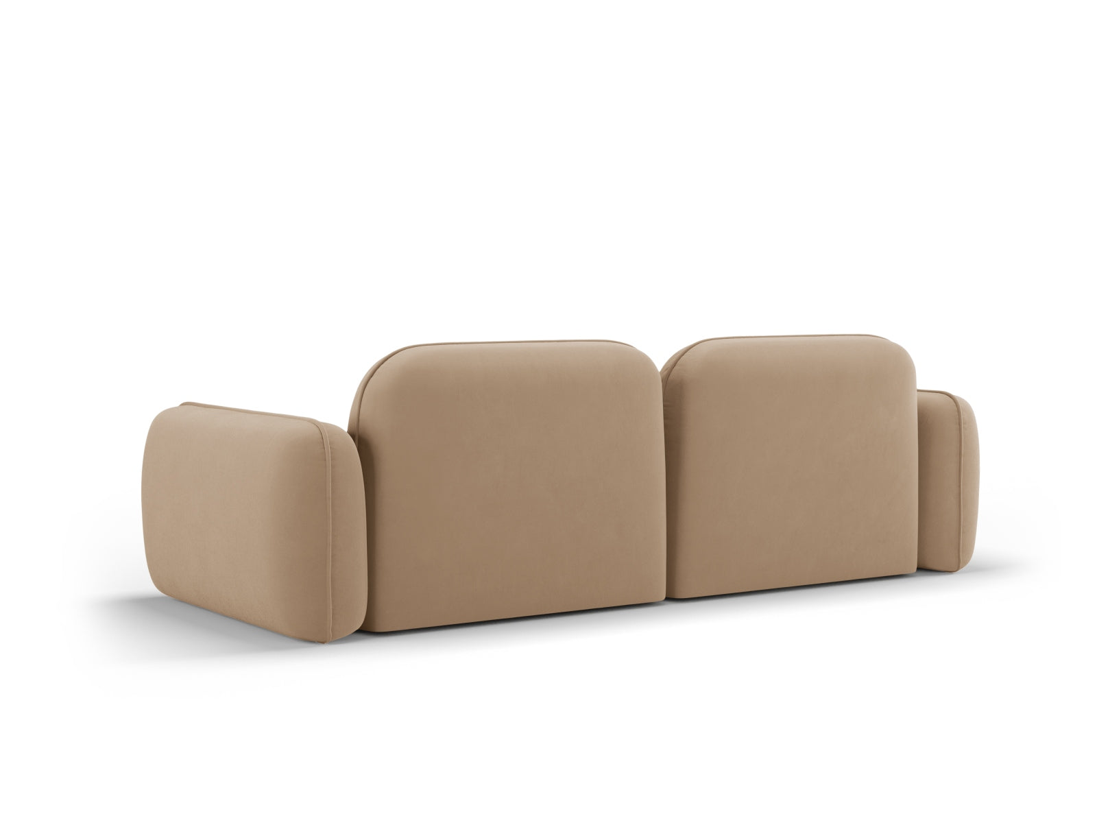 Sydney Velour Modular Sofa 3 Sitzer in Sand präsentiert im Onlineshop von KAQTU Design AG. 3er Sofa ist von Cosmopolitan Design