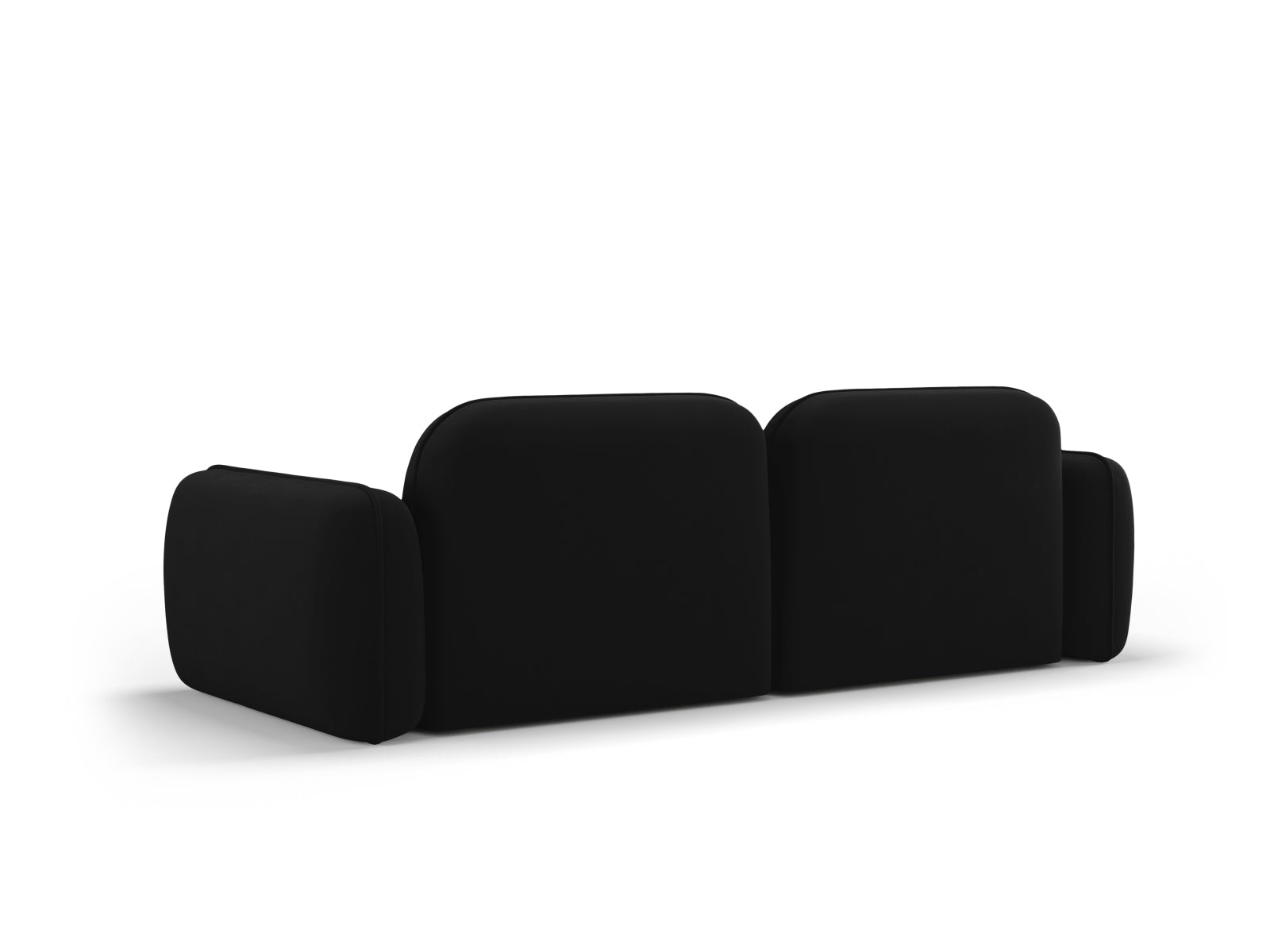 Sydney Velour Modular Sofa 3 Sitzer in Black präsentiert im Onlineshop von KAQTU Design AG. 3er Sofa ist von Cosmopolitan Design