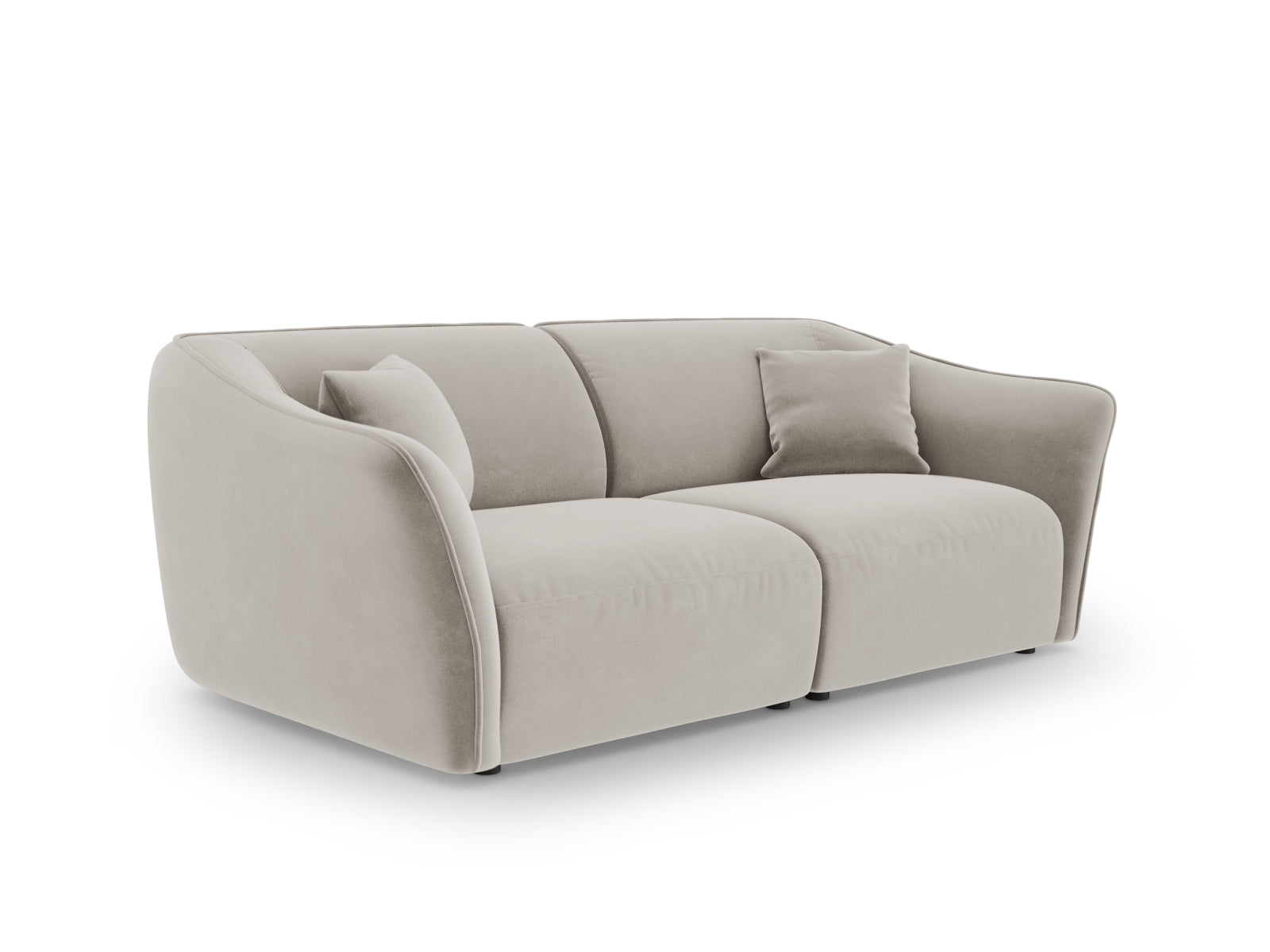 Tokyo Velour Modular Sofa 3 Sitzer in Light Beige präsentiert im Onlineshop von KAQTU Design AG. 3er Sofa ist von Cosmopolitan Design