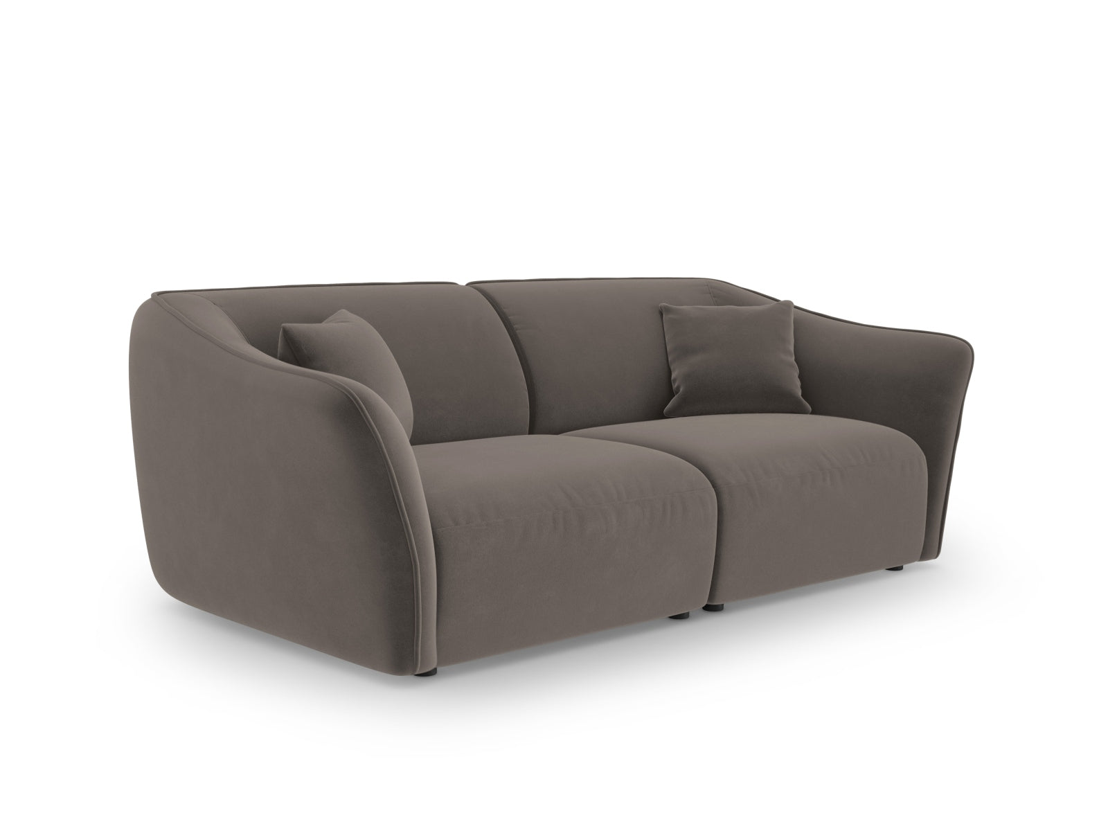 Tokyo Velour Modular Sofa 3 Sitzer in Light Brown präsentiert im Onlineshop von KAQTU Design AG. 3er Sofa ist von Cosmopolitan Design