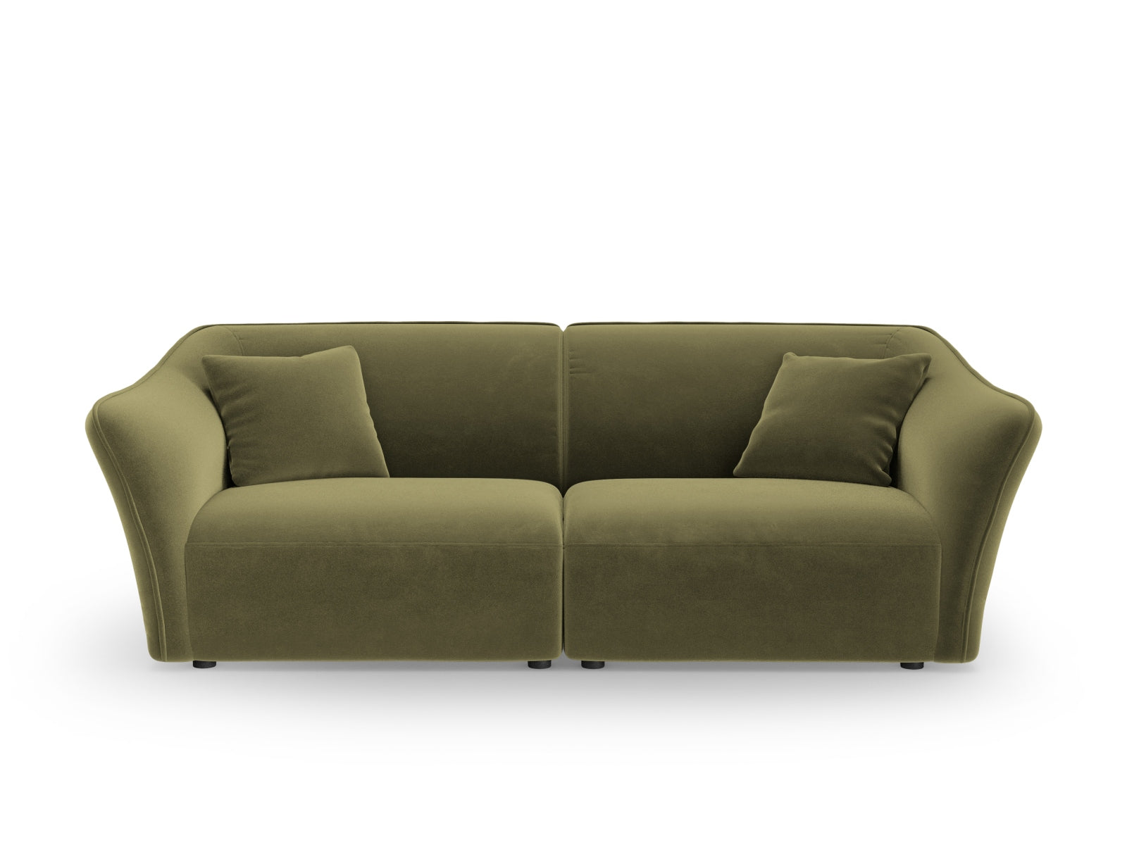Tokyo Velour Modular Sofa 3 Sitzer in Light Green präsentiert im Onlineshop von KAQTU Design AG. 3er Sofa ist von Cosmopolitan Design