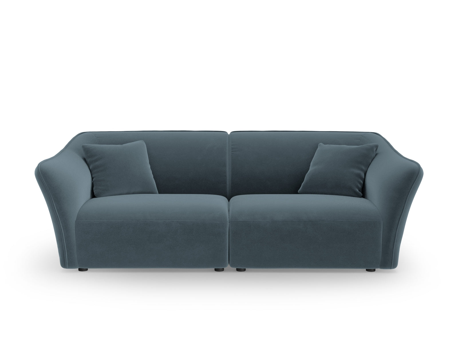 Tokyo Velour Modular Sofa 3 Sitzer in Pastel Blue präsentiert im Onlineshop von KAQTU Design AG. 3er Sofa ist von Cosmopolitan Design
