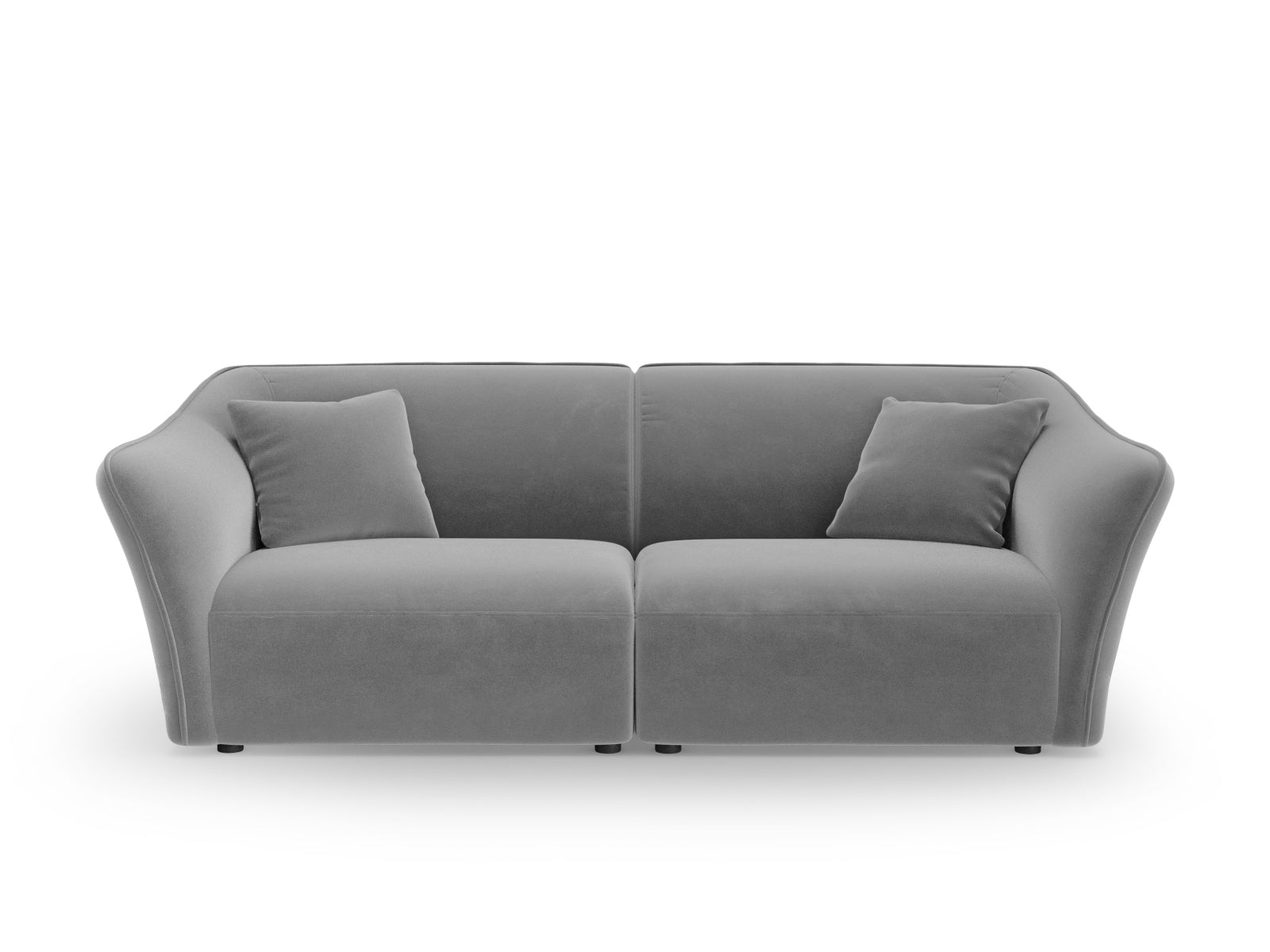 Tokyo Velour Modular Sofa 3 Sitzer in Light Grey präsentiert im Onlineshop von KAQTU Design AG. 3er Sofa ist von Cosmopolitan Design