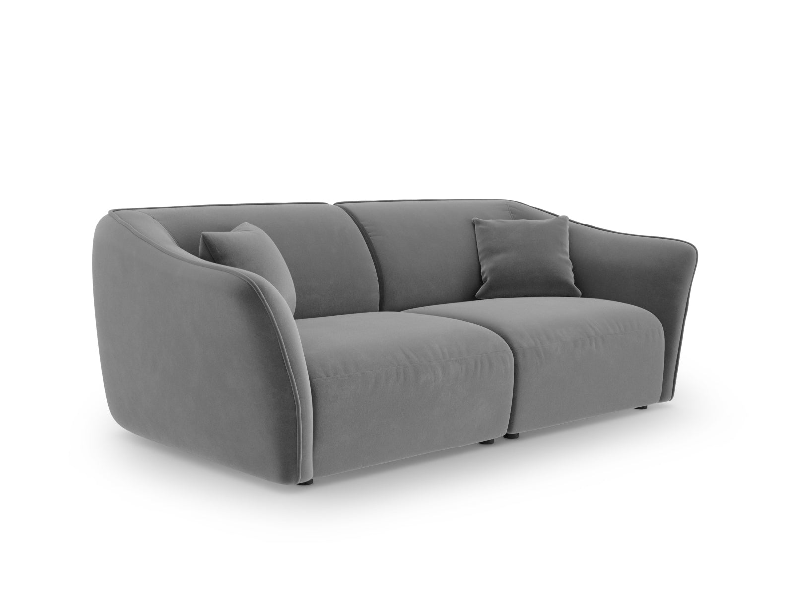 Tokyo Velour Modular Sofa 3 Sitzer in Light Grey präsentiert im Onlineshop von KAQTU Design AG. 3er Sofa ist von Cosmopolitan Design