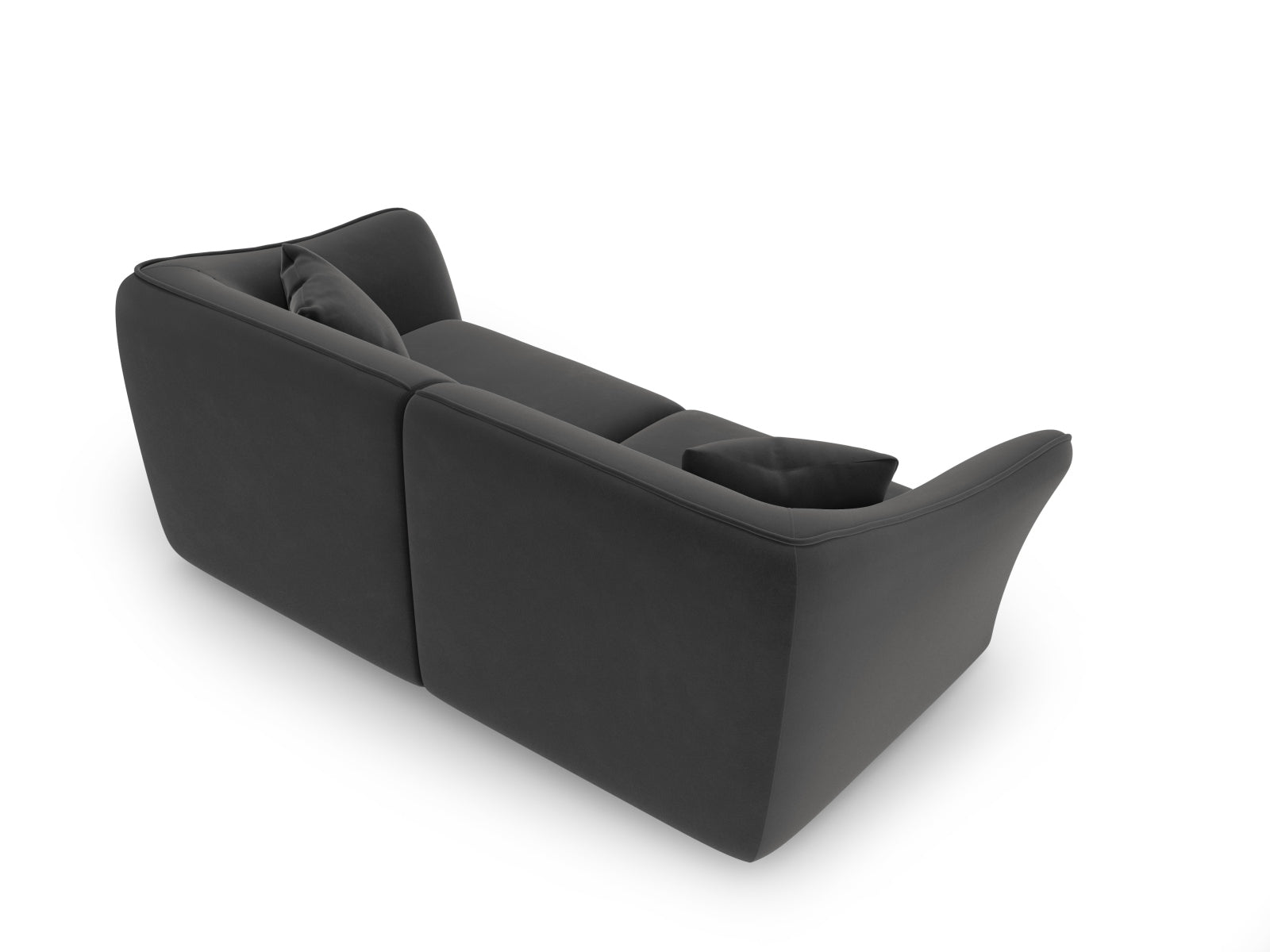 Tokyo Velour Modular Sofa 3 Sitzer in Dark Grey präsentiert im Onlineshop von KAQTU Design AG. 3er Sofa ist von Cosmopolitan Design