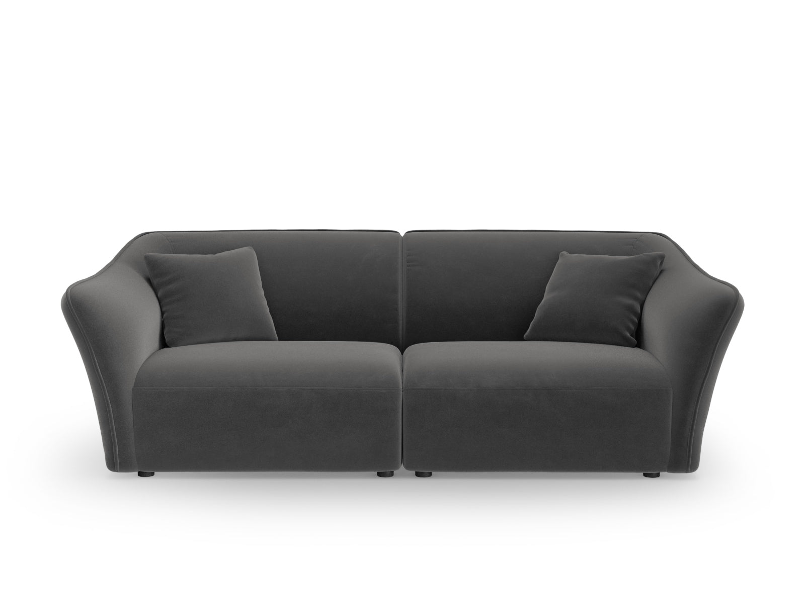 Tokyo Velour Modular Sofa 3 Sitzer in Dark Grey präsentiert im Onlineshop von KAQTU Design AG. 3er Sofa ist von Cosmopolitan Design