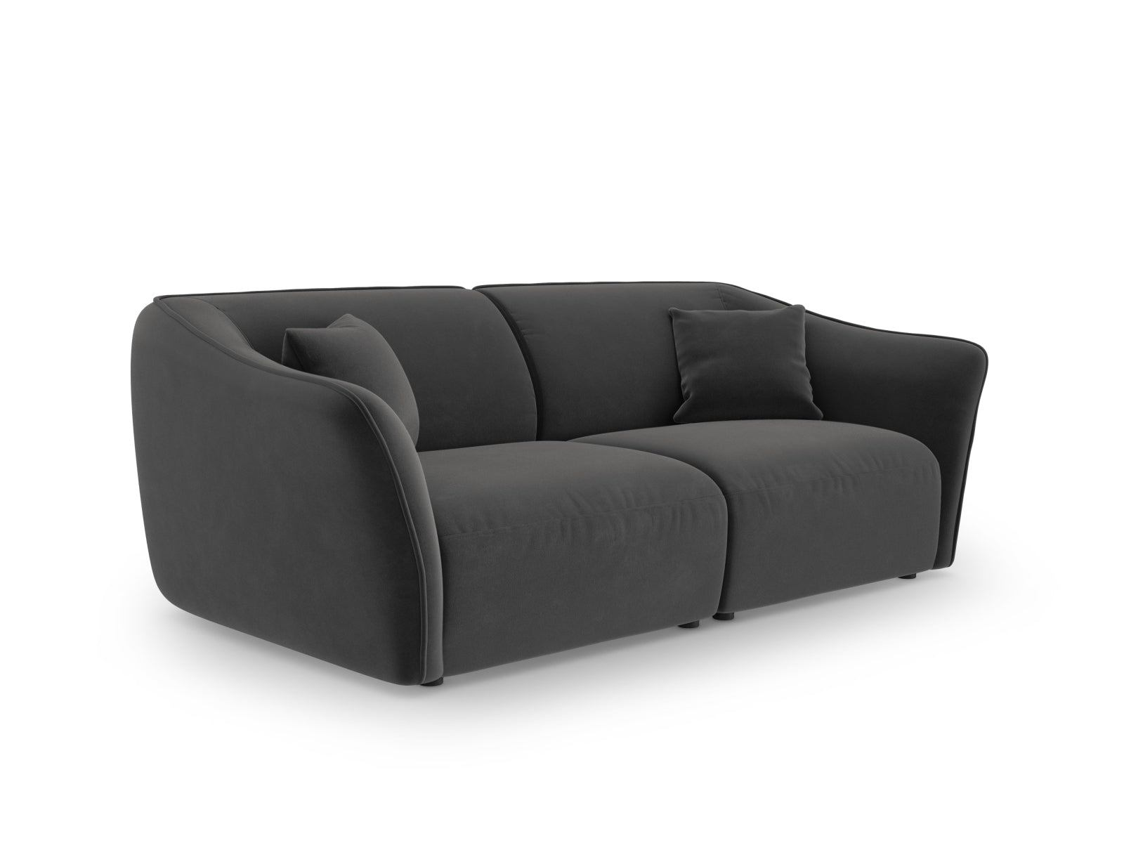 Tokyo Velour Modular Sofa 3 Sitzer in Dark Grey präsentiert im Onlineshop von KAQTU Design AG. 3er Sofa ist von Cosmopolitan Design
