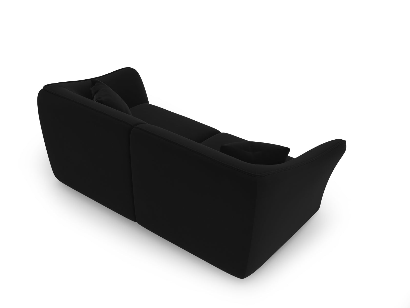 Tokyo Velour Modular Sofa 3 Sitzer in Black präsentiert im Onlineshop von KAQTU Design AG. 3er Sofa ist von Cosmopolitan Design