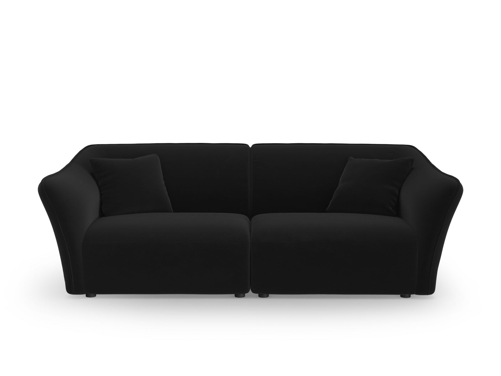 Tokyo Velour Modular Sofa 3 Sitzer in Black präsentiert im Onlineshop von KAQTU Design AG. 3er Sofa ist von Cosmopolitan Design
