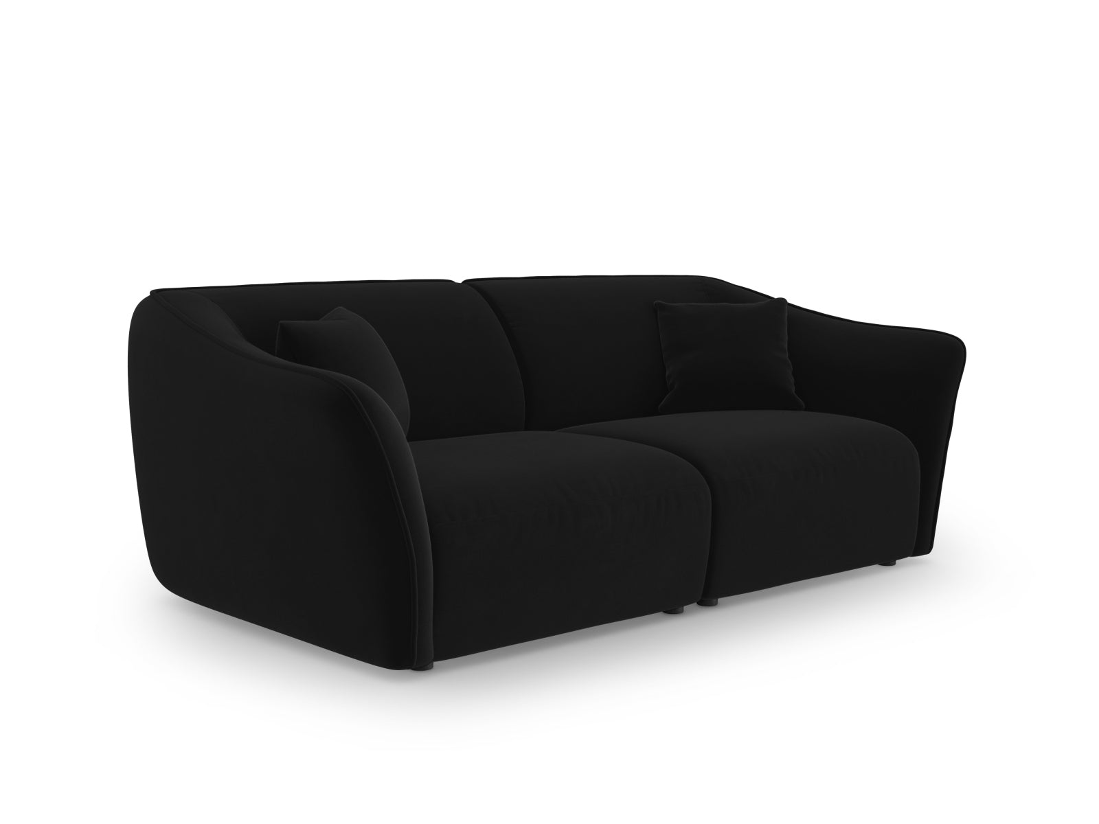 Tokyo Velour Modular Sofa 3 Sitzer in Black präsentiert im Onlineshop von KAQTU Design AG. 3er Sofa ist von Cosmopolitan Design