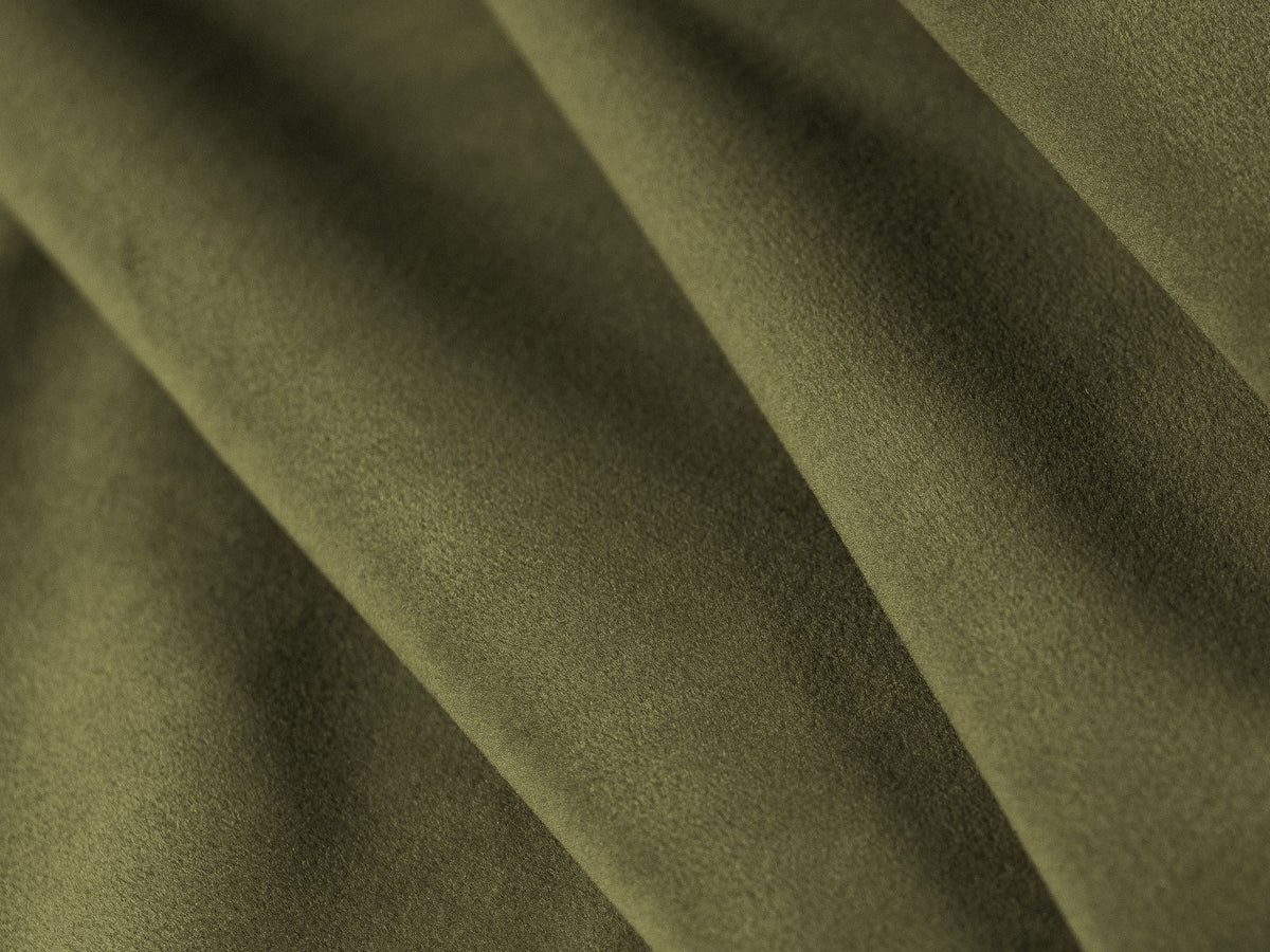 Modulares 3er Sofa Verona in Sand-Casino Samtstoff mit Massivholzrahmen und schwarzen Kunststoffbeinen, Cosmopolitan Design.