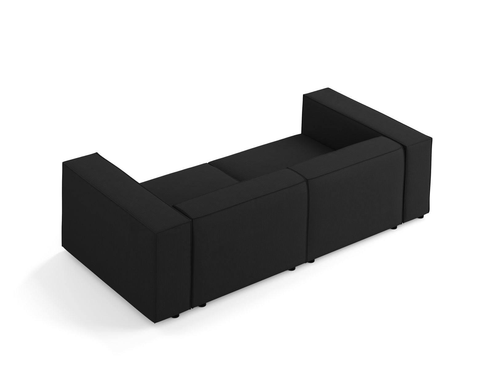 Arendal Sofa 3 Sitzer in Black präsentiert im Onlineshop von KAQTU Design AG. 3er Sofa ist von Cosmopolitan Design
