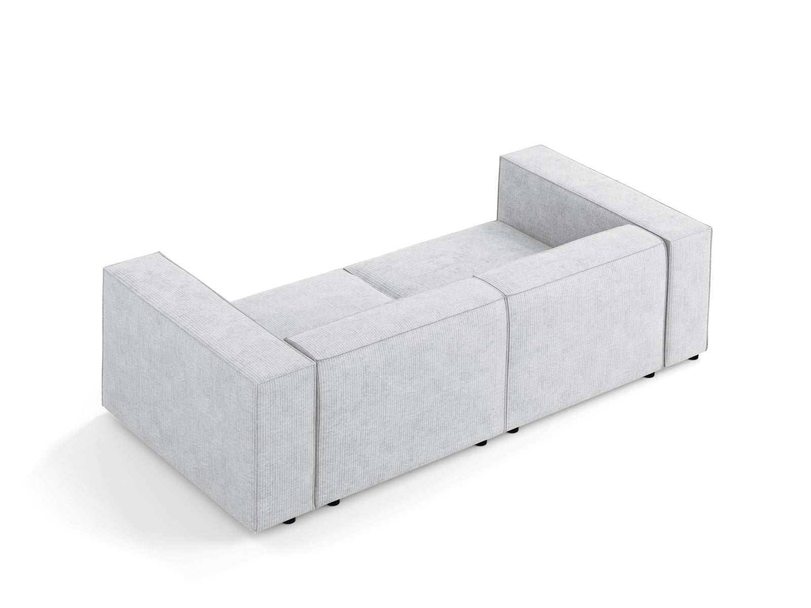 Arendal Sofa 3 Sitzer in Light Grey präsentiert im Onlineshop von KAQTU Design AG. 3er Sofa ist von Cosmopolitan Design