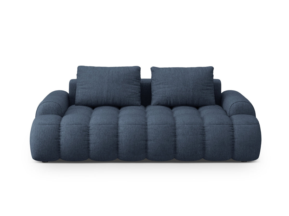 Linz Sofa 3 Sitzer 100cm in Dark Blue-Sorella präsentiert im Onlineshop von KAQTU Design AG. 3er Sofa ist von Cosmopolitan Design