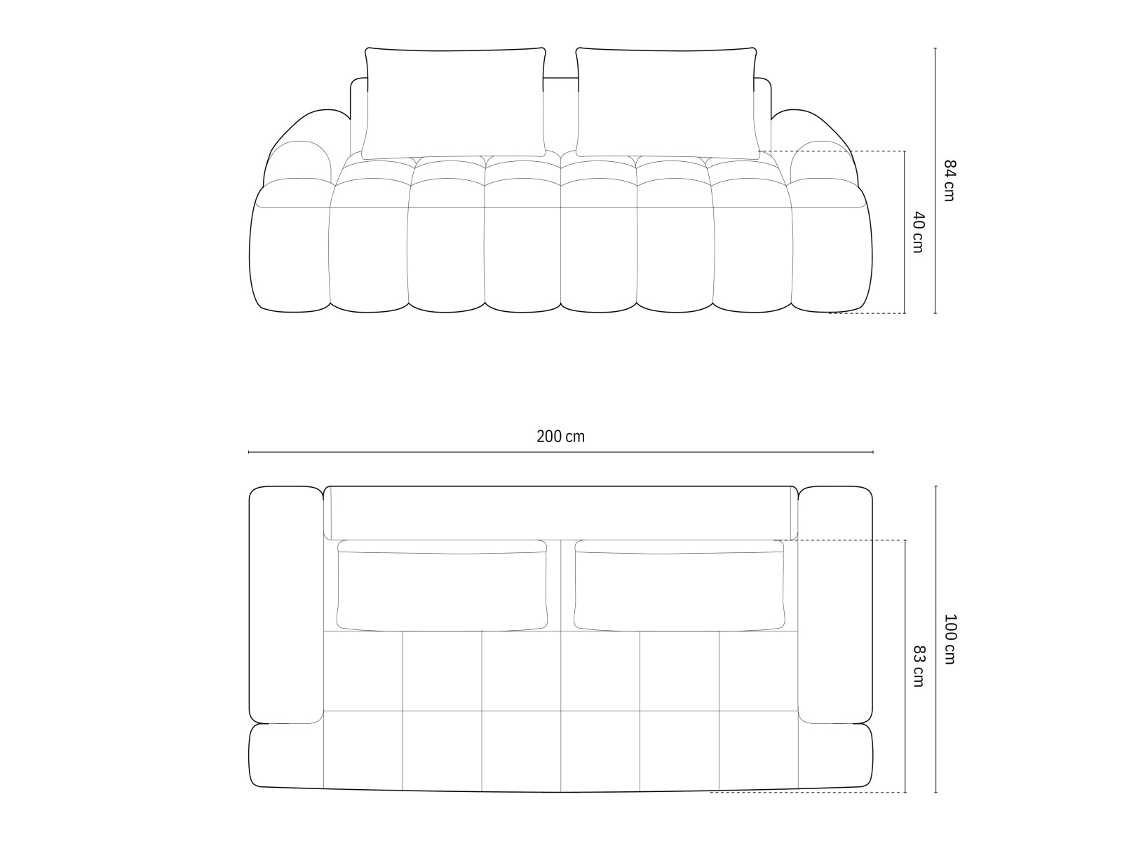 Elegantes 3-Sitzer Sofa Linz in zeitlosem Grau, ideal für stilvolle Wohnräume. Komfortabel und modern, entworfen von Cosmopolitan Design.