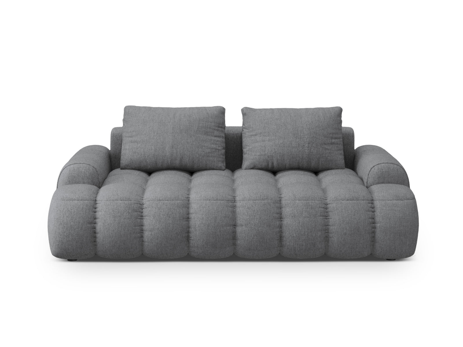Linz Sofa 3 Sitzer 100cm in Grey-Sorella präsentiert im Onlineshop von KAQTU Design AG. 3er Sofa ist von Cosmopolitan Design