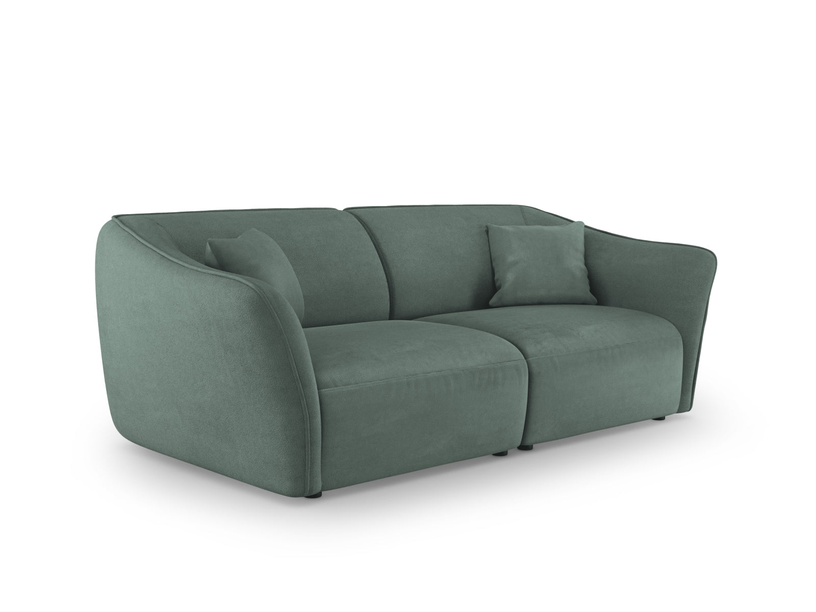 Tokyo Boucle Modular Sofa 3 Sitzer in Mint präsentiert im Onlineshop von KAQTU Design AG. 3er Sofa ist von Cosmopolitan Design