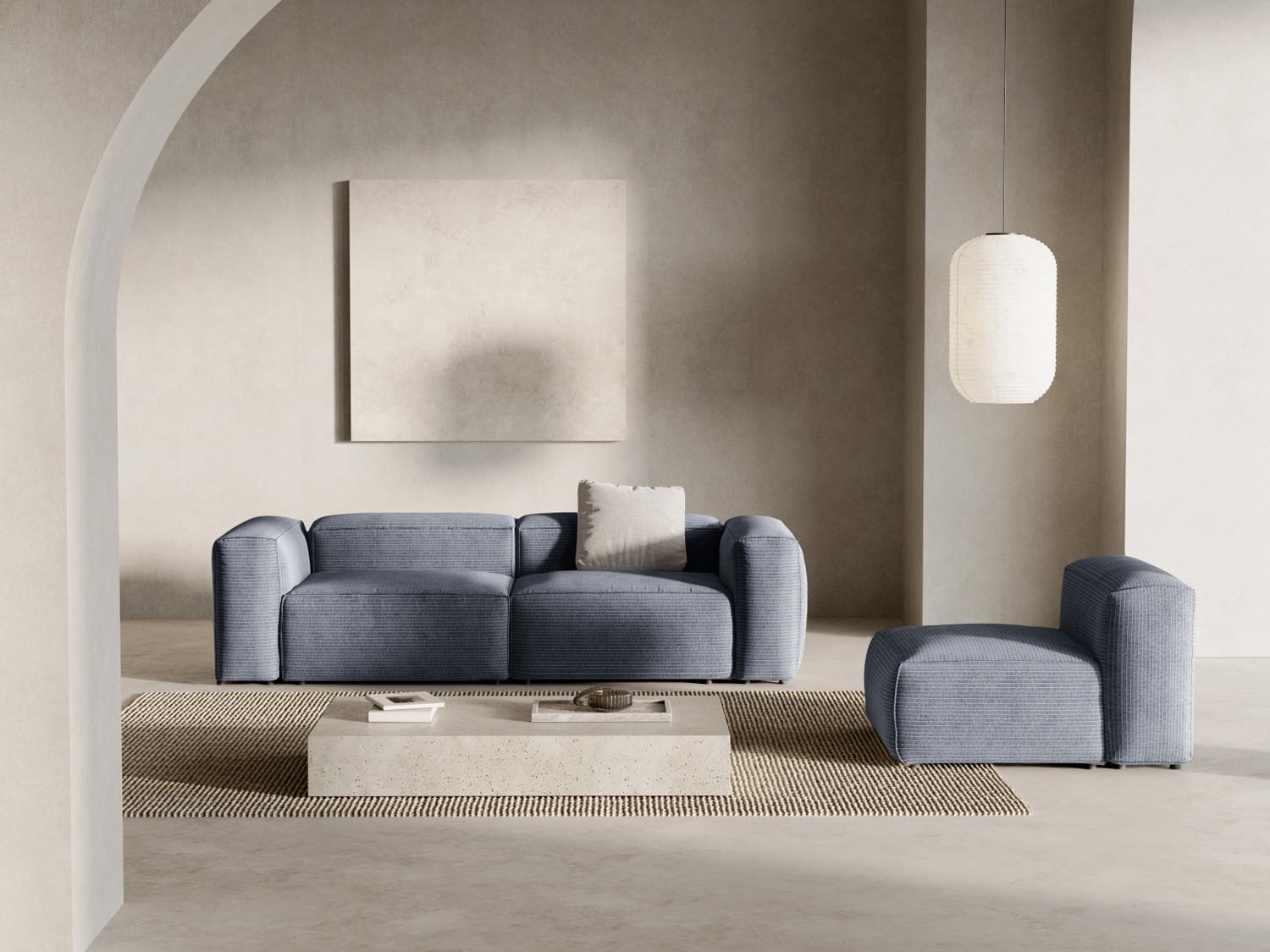 Erleben Sie das stilvolle Bergamo Modular Sofa 3 Sitzer von Cosmopolitan Design – ideal für Ihr modernes Wohnzimmer und entspannte Abende!