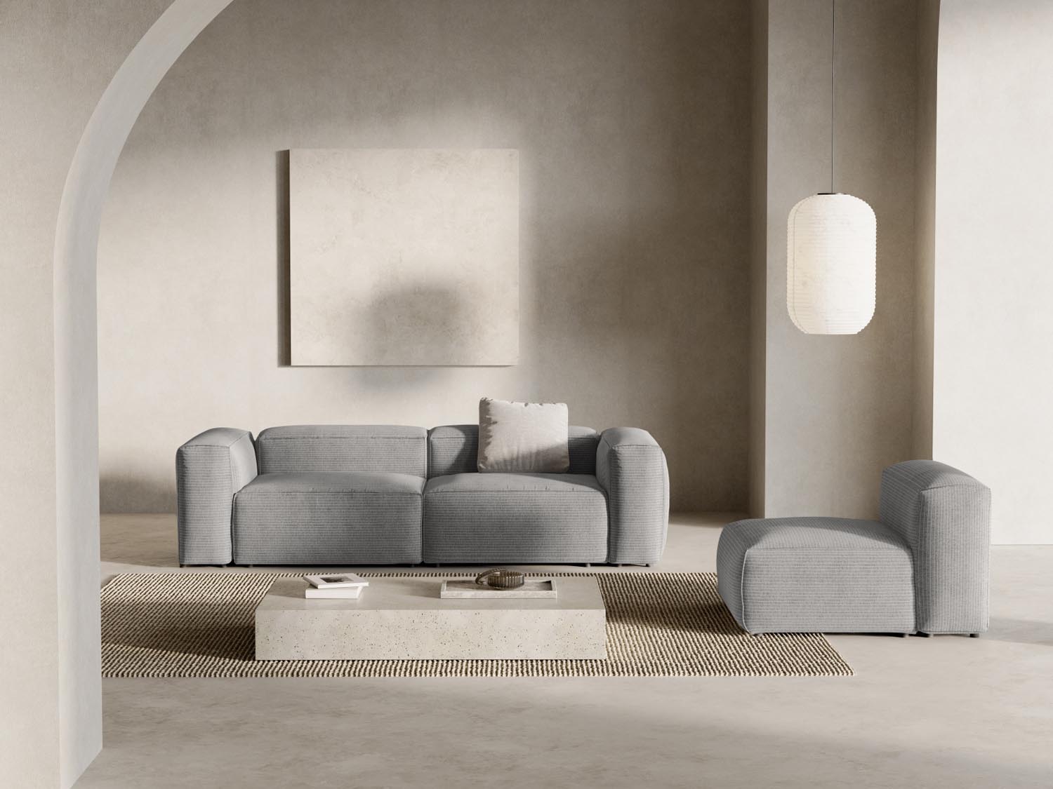 Entdecken Sie das elegante Bergamo Modular Sofa 3 Sitzer von Cosmopolitan Design – perfekt für Ihr modernes Zuhause und gemütliche Stunden!