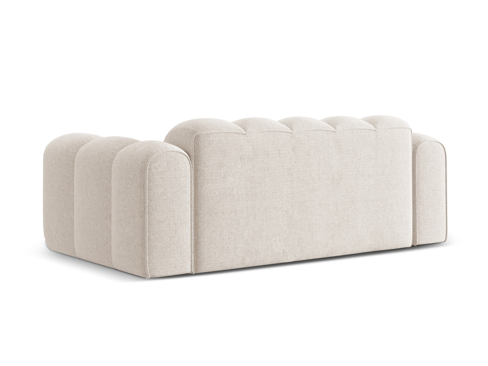 Elegantes 3-Sitzer Sofa Treno in sanftem Beige, ideal für stilvolle Wohnräume und entspannte Abende, erhältlich bei KAQTU.