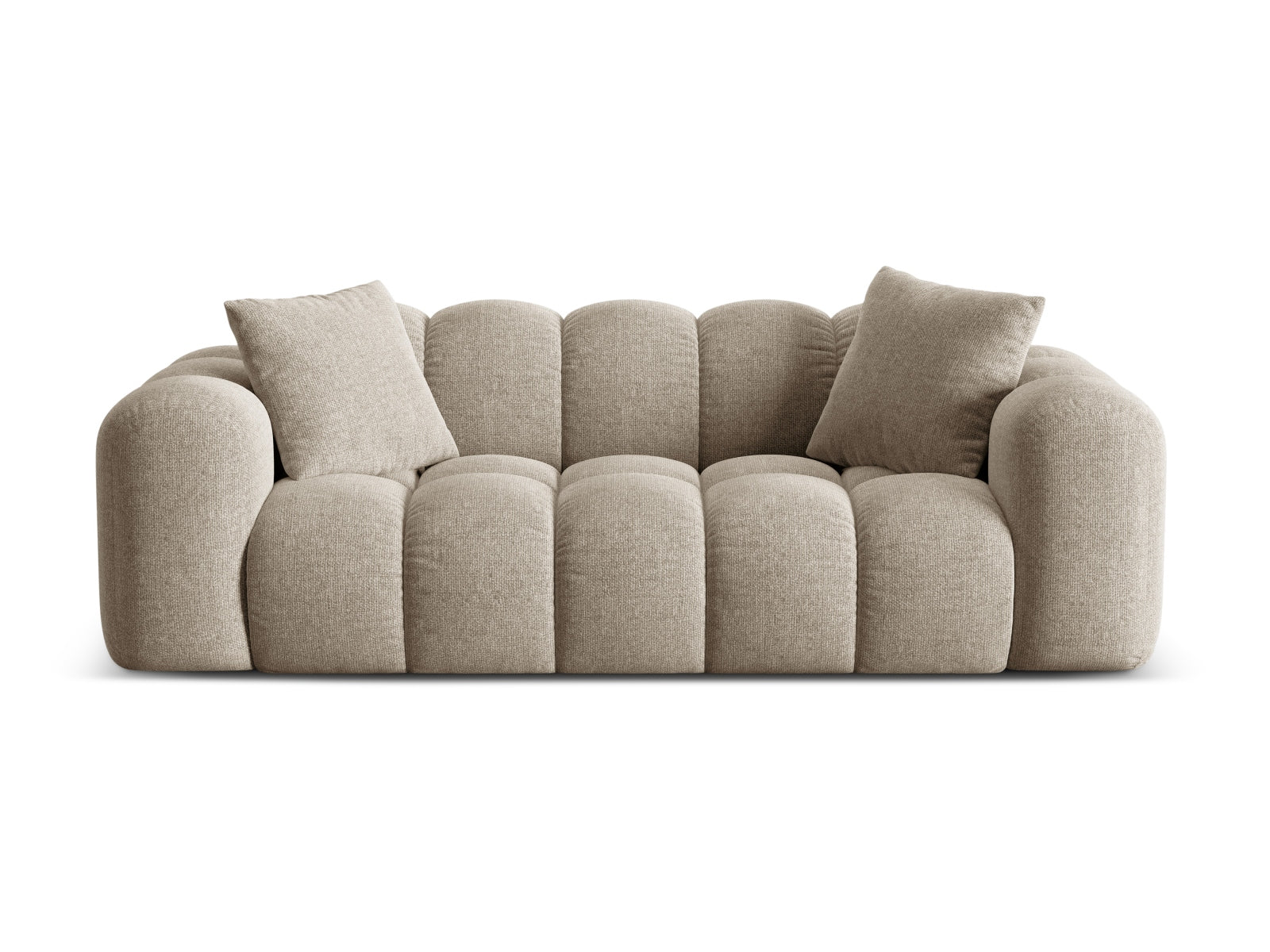 3-Sitzer Sofa Treno in Dark Beige-Eden präsentiert im Onlineshop von KAQTU Design AG. 3er Sofa ist von Cosmopolitan Design