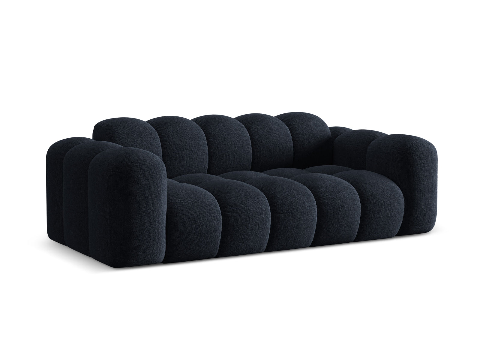 Elegantes 3-Sitzer Sofa Treno in Navy Blue-Eden, stilvoll und modern, ideal für jedes Wohnzimmer, erhältlich bei KAQTU Design AG.