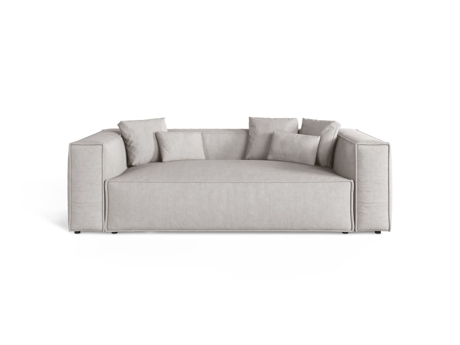 3-Sitzer Sofa Aveiro in Light Grey-Liberty präsentiert im Onlineshop von KAQTU Design AG. 3er Sofa ist von Cosmopolitan Design