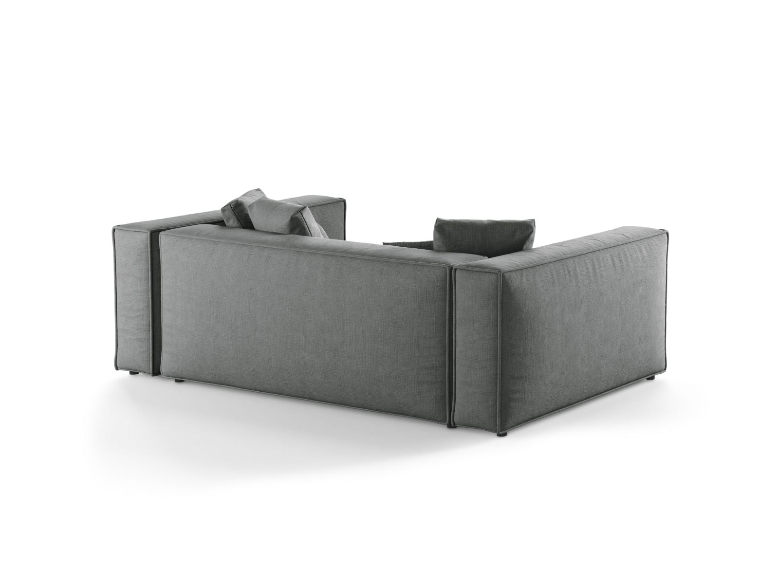 Elegantes 3-Sitzer Sofa Aveiro von Cosmopolitan Design in zeitlosem Grau, ideal für komfortable und stilvolle Wohnräume.