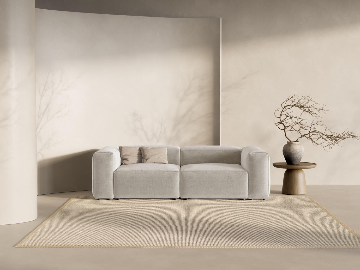 Entdecken Sie das elegante Bergamo Modular Sofa 3 Sitzer von Cosmopolitan Design – perfekt für Ihr modernes Zuhause und gemütliche Stunden!