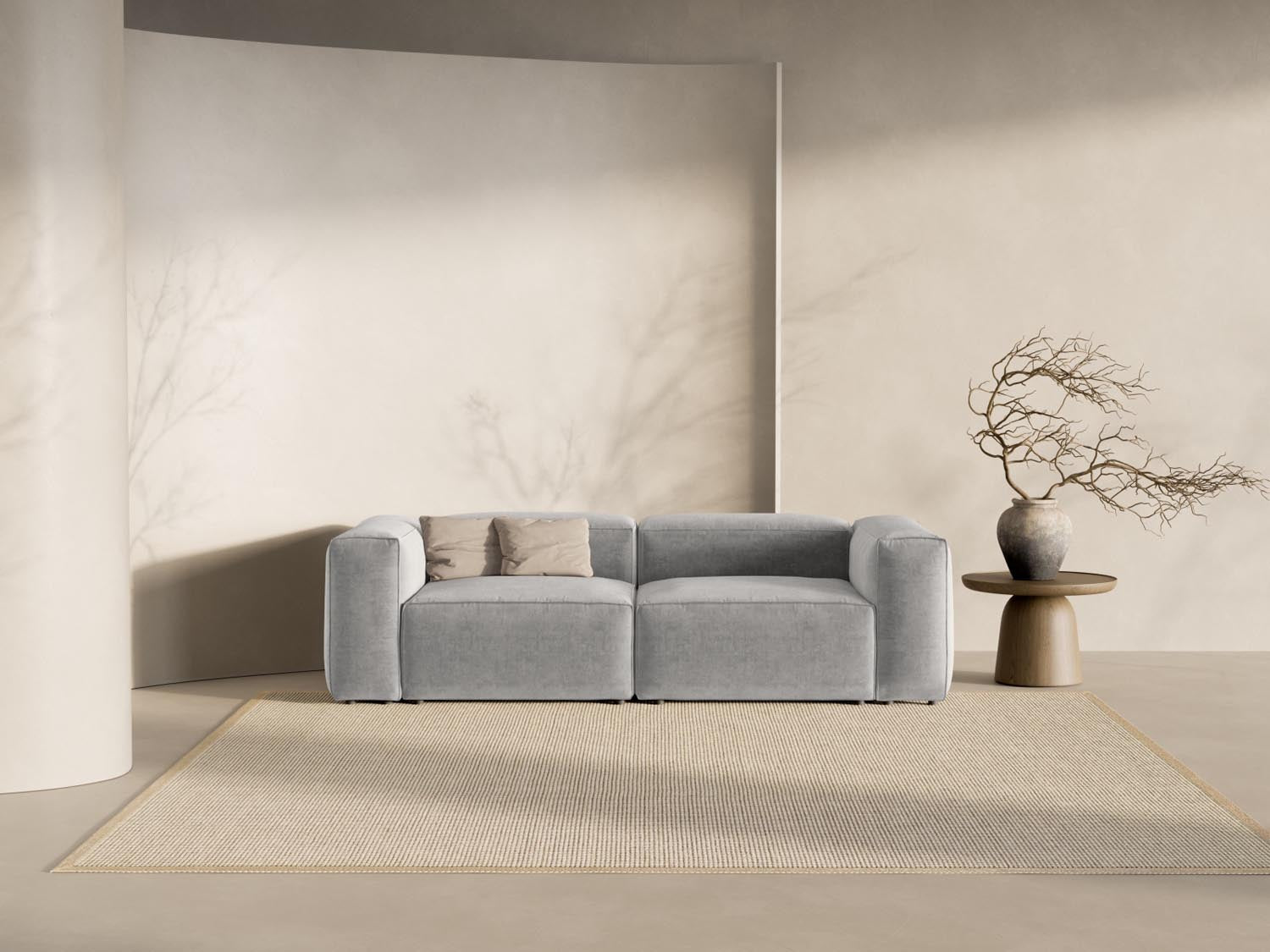 Entdecken Sie das elegante Bergamo Modular Sofa 3 Sitzer von Cosmopolitan Design – perfekt für Ihr modernes Zuhause und gemütliche Stunden!