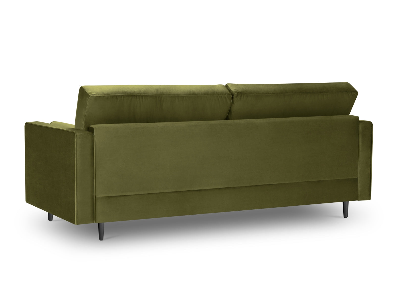 Modernes 3-Sitzer Sofa Aspen in ansprechendem Grünton, perfekt für stilvolle Wohnzimmer, entworfen von Cosmopolitan Design.