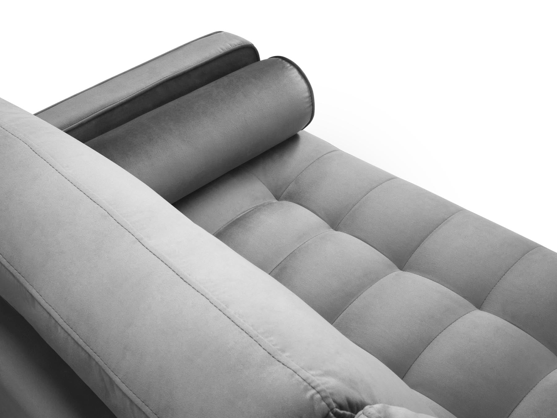 Modernes 3-Sitzer Sofa Aspen in zeitlosem Grau, perfekt für gemütliche Abende und stilvolle Einrichtung, erhältlich bei Cosmopolitan Design.