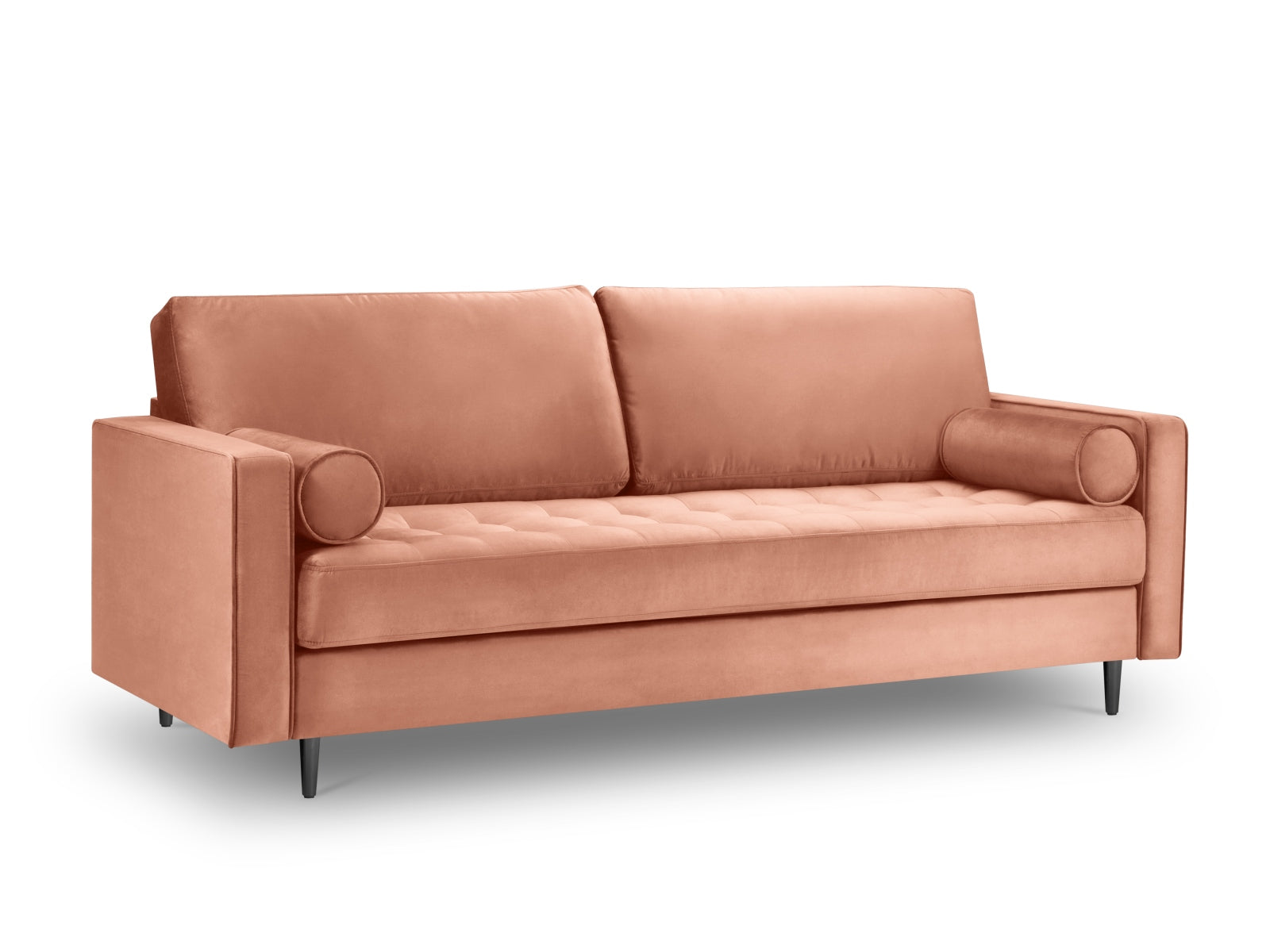 Elegantes 3-Sitzer Sofa Aspen in lebhaftem Pink, ideal für moderne Interiors, entworfen von Cosmopolitan Design.