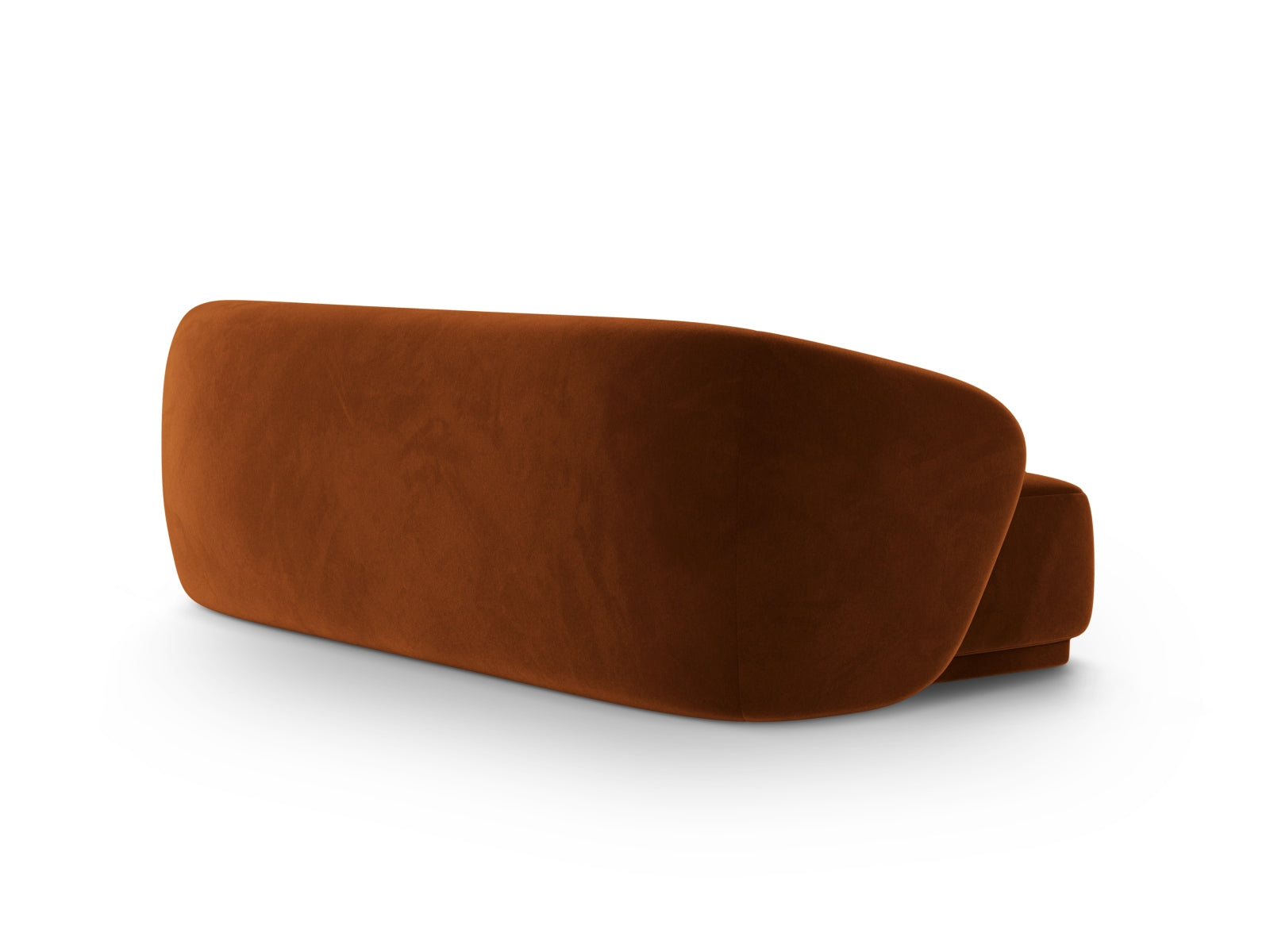Elegantes 3-Sitzer Sofa Gomera in warmem Terracotta, ideal für einladende und geschmackvolle Wohnräume.