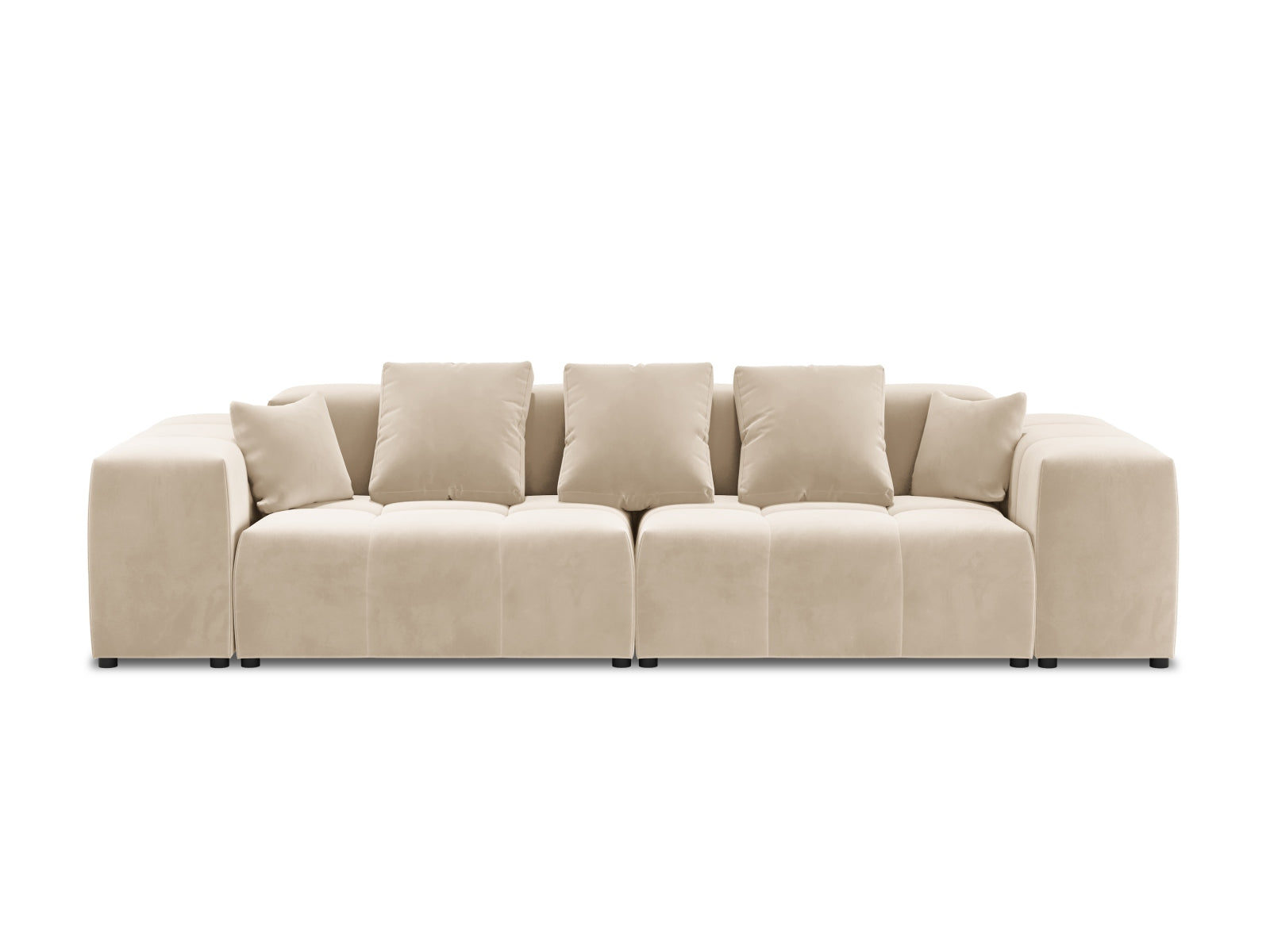 Rome Velour Modular Sofa 3 Sitzer in Beige präsentiert im Onlineshop von KAQTU Design AG. 3er Sofa ist von Cosmopolitan Design