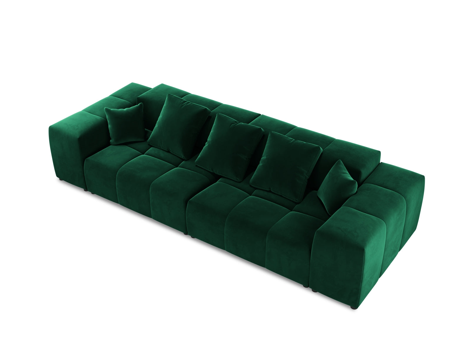 Rome Velour Modular Sofa 3 Sitzer in Bottle Green präsentiert im Onlineshop von KAQTU Design AG. 3er Sofa ist von Cosmopolitan Design