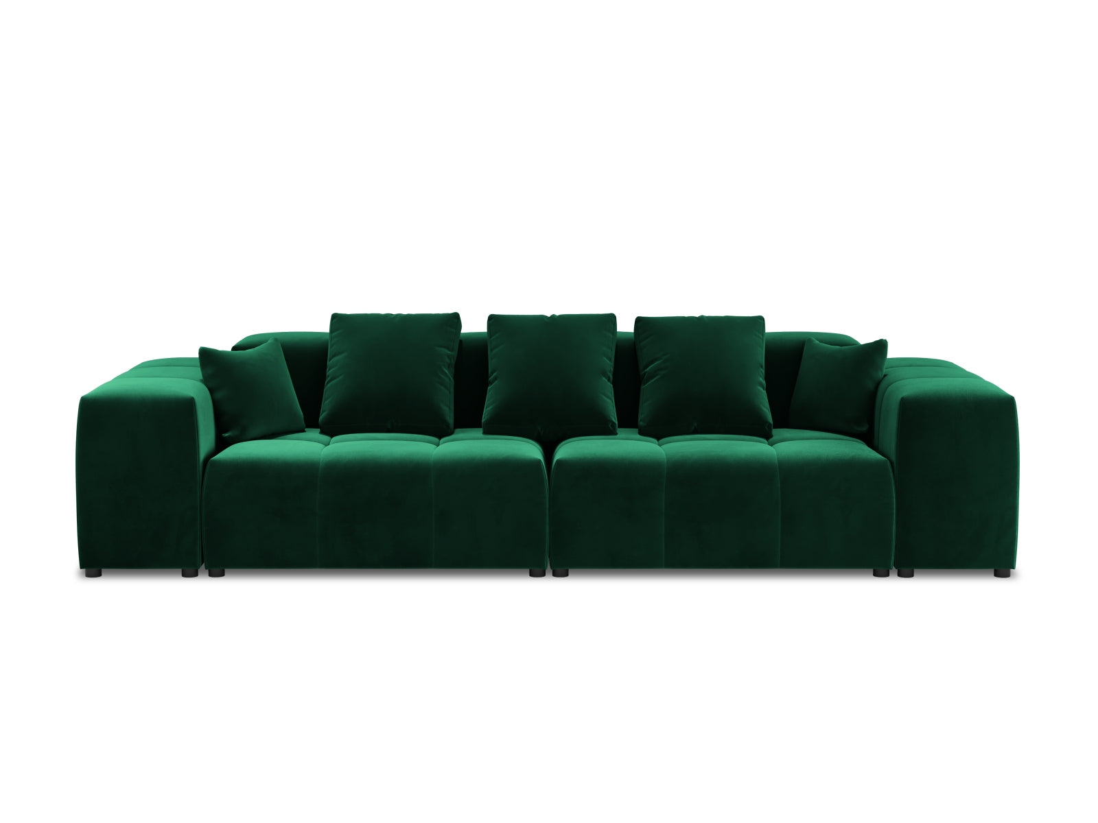 Rome Velour Modular Sofa 3 Sitzer in Bottle Green präsentiert im Onlineshop von KAQTU Design AG. 3er Sofa ist von Cosmopolitan Design