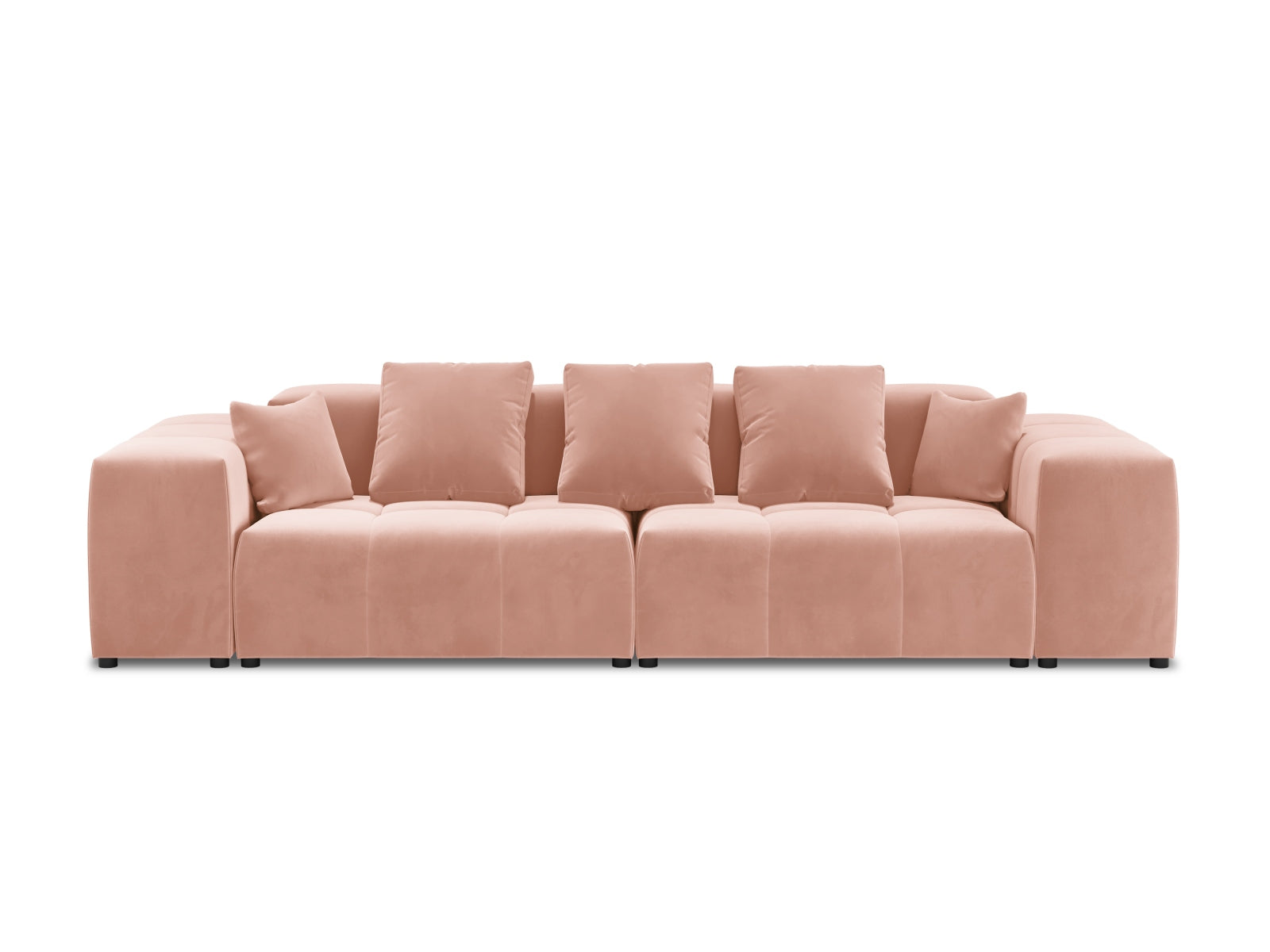 Rome Velour Modular Sofa 3 Sitzer in Pink präsentiert im Onlineshop von KAQTU Design AG. 3er Sofa ist von Cosmopolitan Design