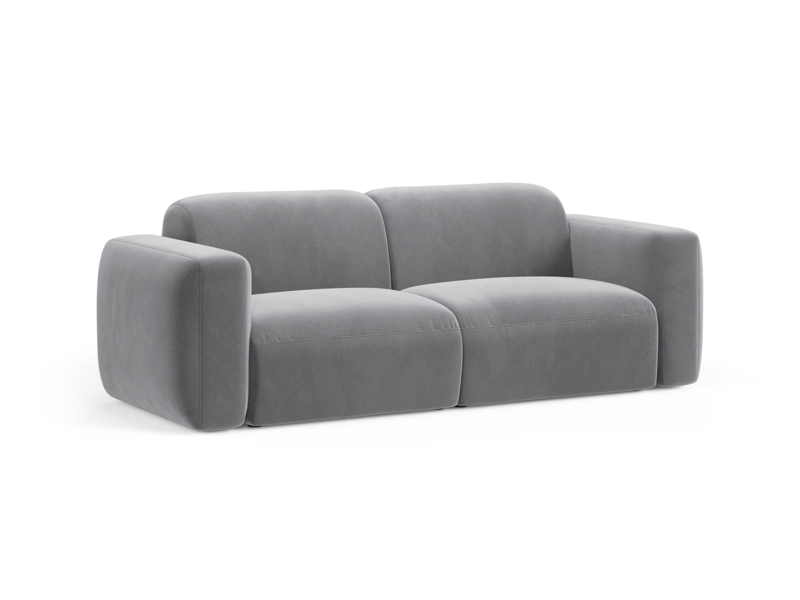 Strino Velour Modular Sofa 3 Sitzer in Grey präsentiert im Onlineshop von KAQTU Design AG. 3er Sofa ist von Cosmopolitan Design