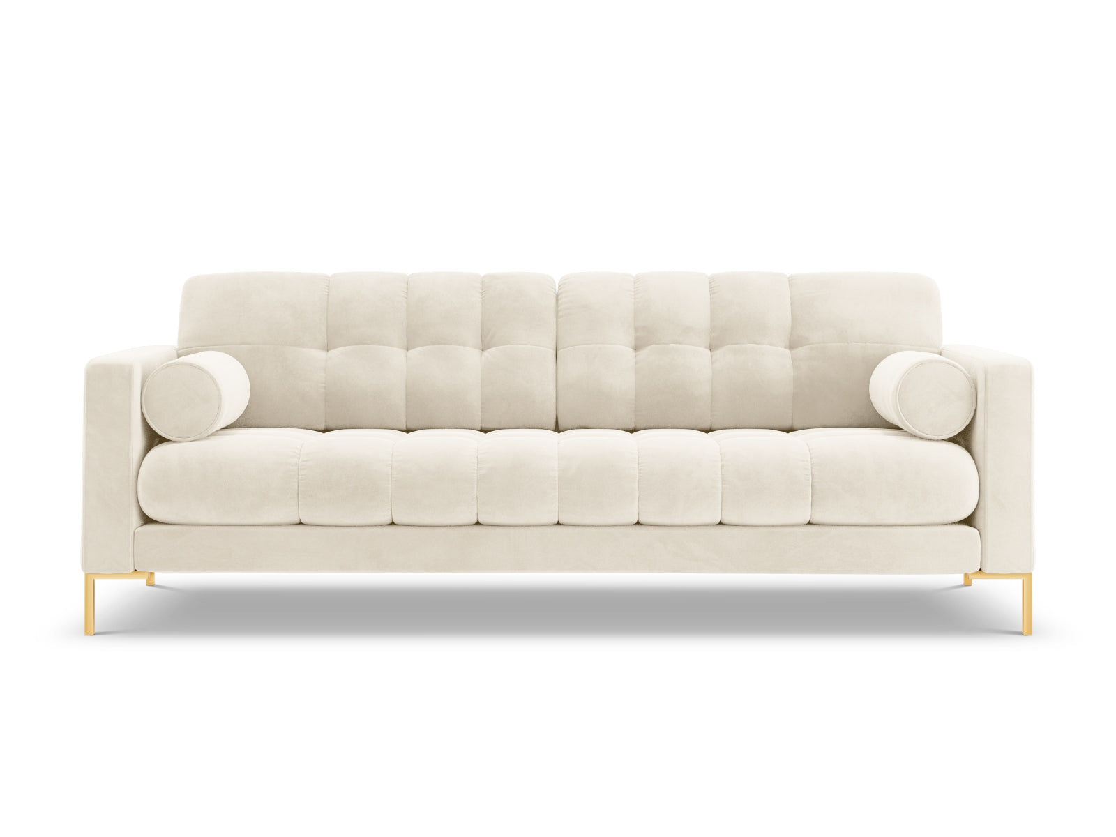Modernes 3-Sitzer Sofa Bali in neutralem Beige, perfekt für gemütliche Wohnzimmer, entworfen von Cosmopolitan Design.