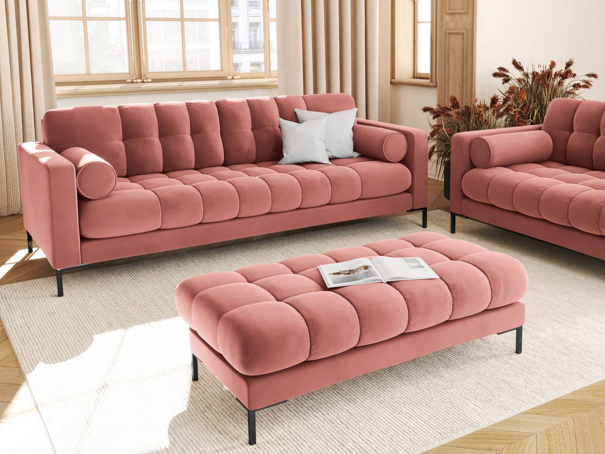 3-Sitzer Sofa Bali in Pink-Bluvel präsentiert im Onlineshop von KAQTU Design AG. 3er Sofa ist von Cosmopolitan Design