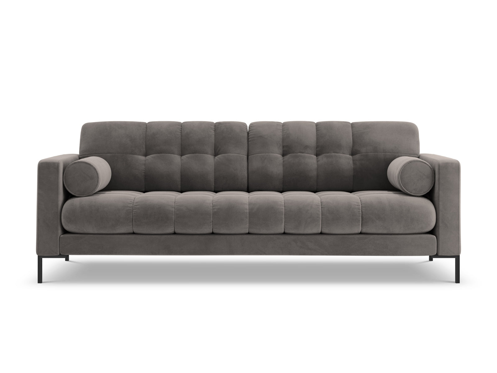 3-Sitzer Sofa Bali in Light Grey-Bluvel präsentiert im Onlineshop von KAQTU Design AG. 3er Sofa ist von Cosmopolitan Design