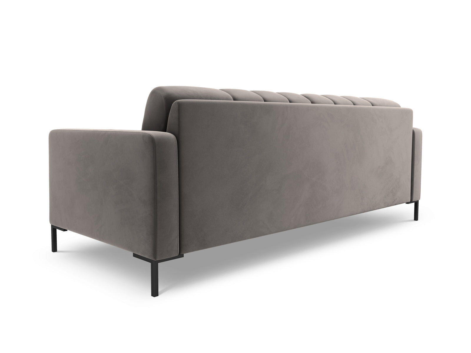 Elegantes 3-Sitzer Sofa Bali in sanftem Light Grey-Bluvel, ideal für stilvolle Wohnräume und entspannte Stunden von Cosmopolitan Design.