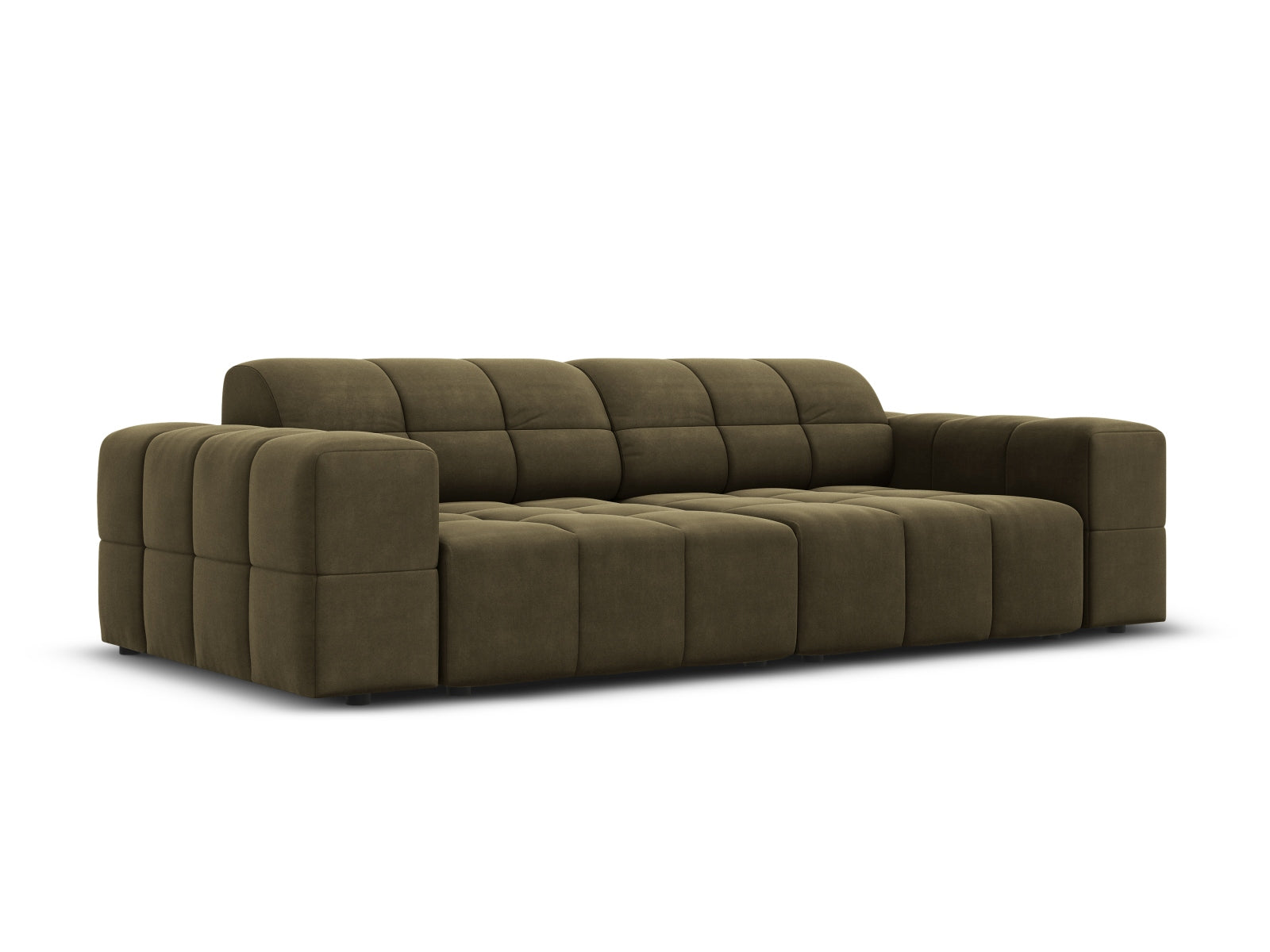 Chicago Velour Sofa 3 Sitzer 102cm in Green präsentiert im Onlineshop von KAQTU Design AG. 3er Sofa ist von Cosmopolitan Design