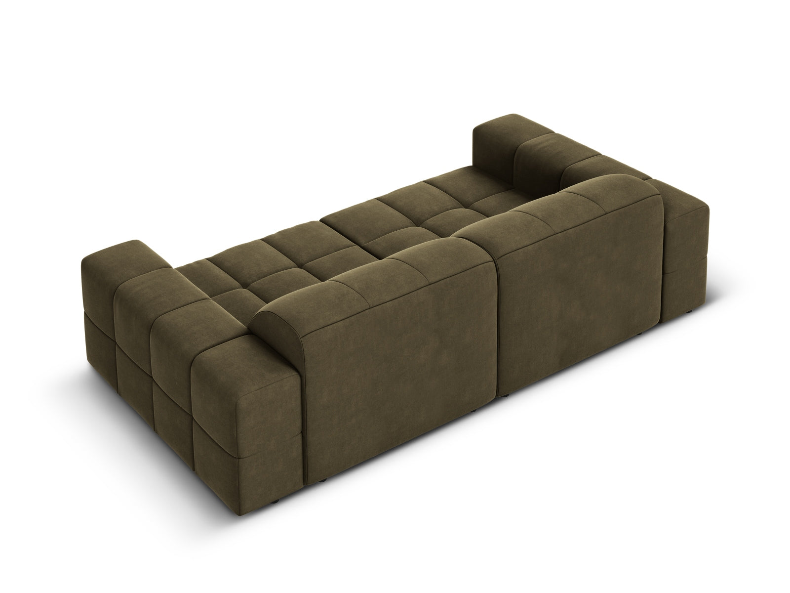 Chicago Velour Sofa 3 Sitzer 102cm in Green präsentiert im Onlineshop von KAQTU Design AG. 3er Sofa ist von Cosmopolitan Design