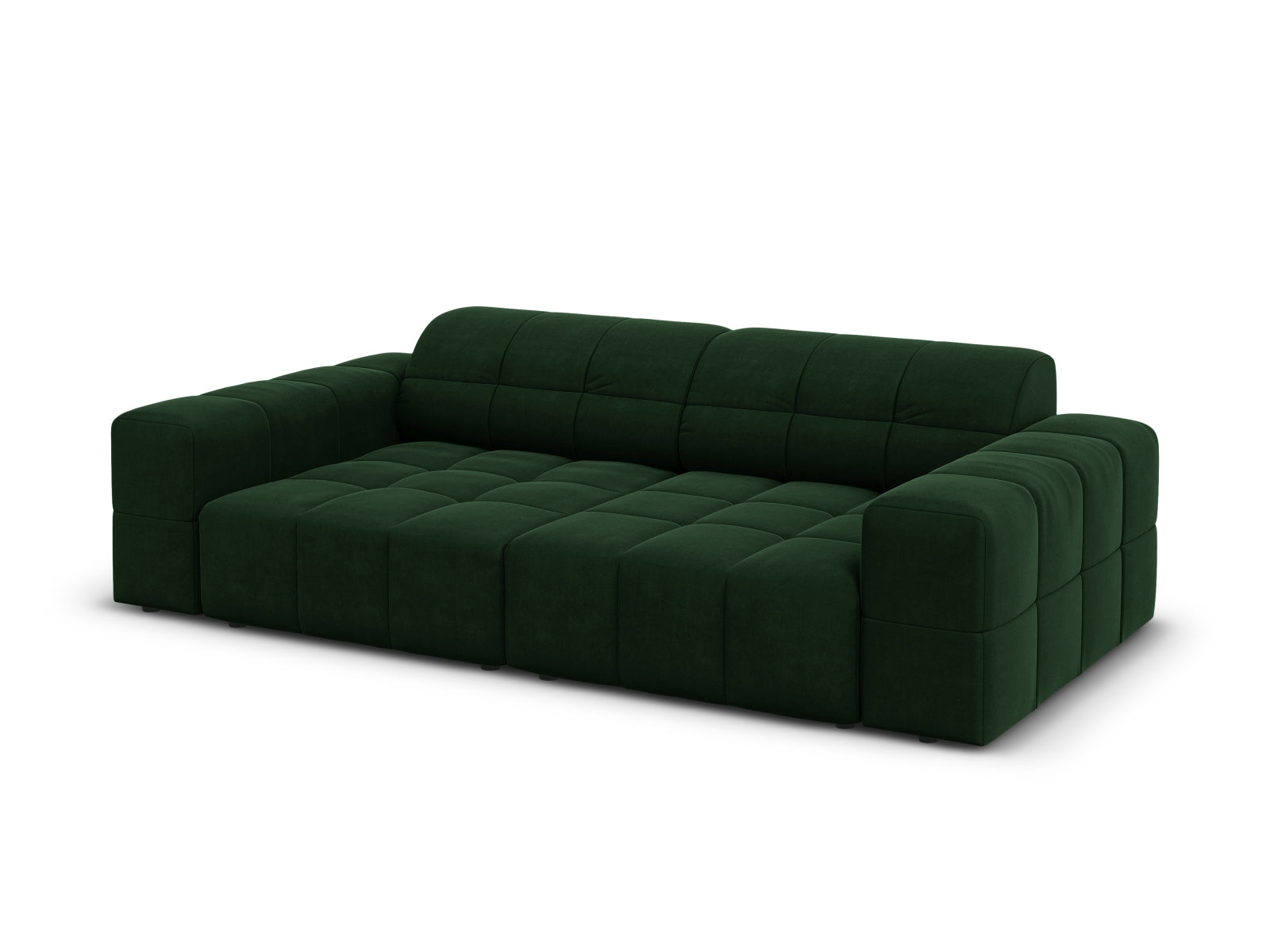 Chicago Velour Sofa 3 Sitzer 102cm in Bottle Green präsentiert im Onlineshop von KAQTU Design AG. 3er Sofa ist von Cosmopolitan Design